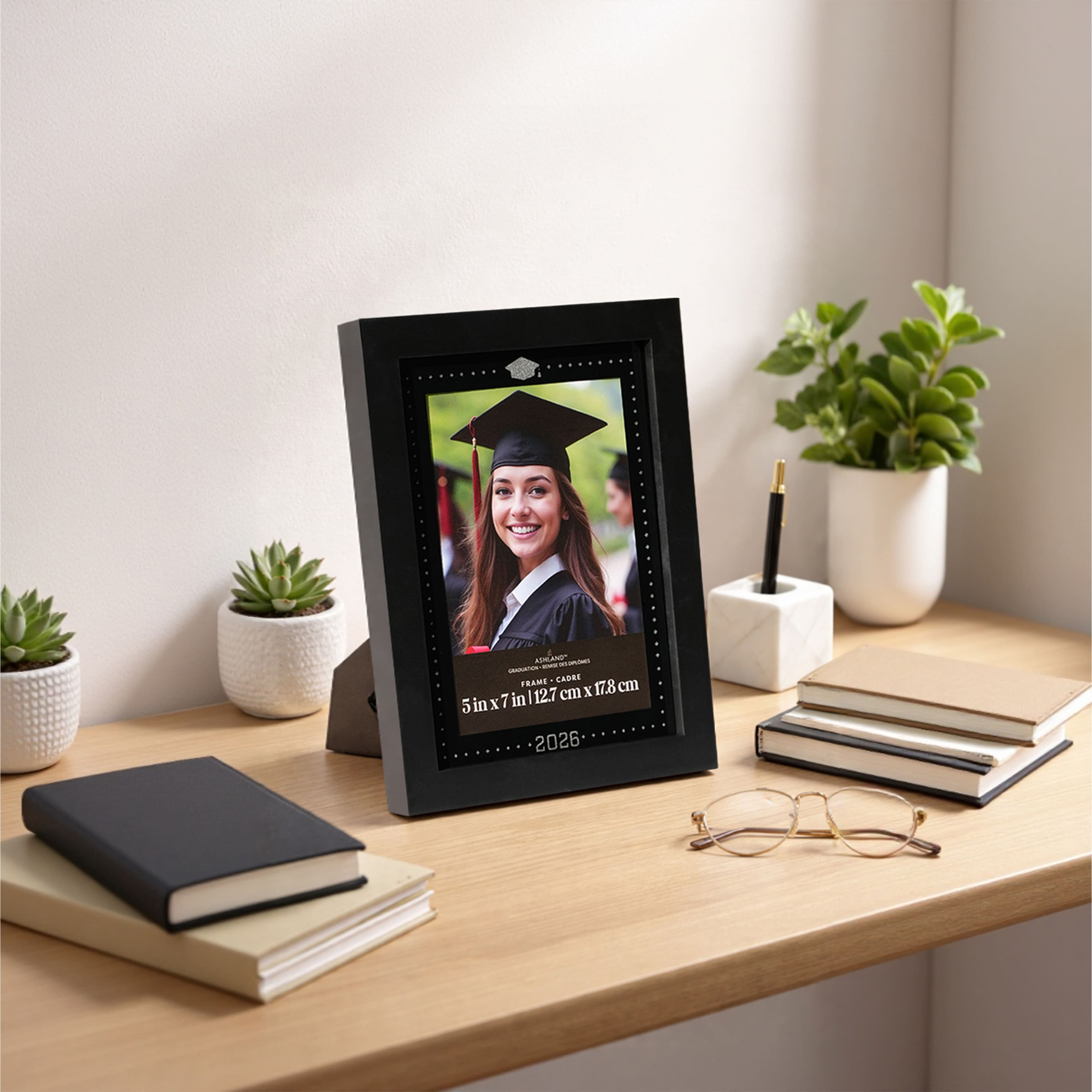 5" x 7" Black 2026 Bling Tabletop Frame, Graduation by Ashland®