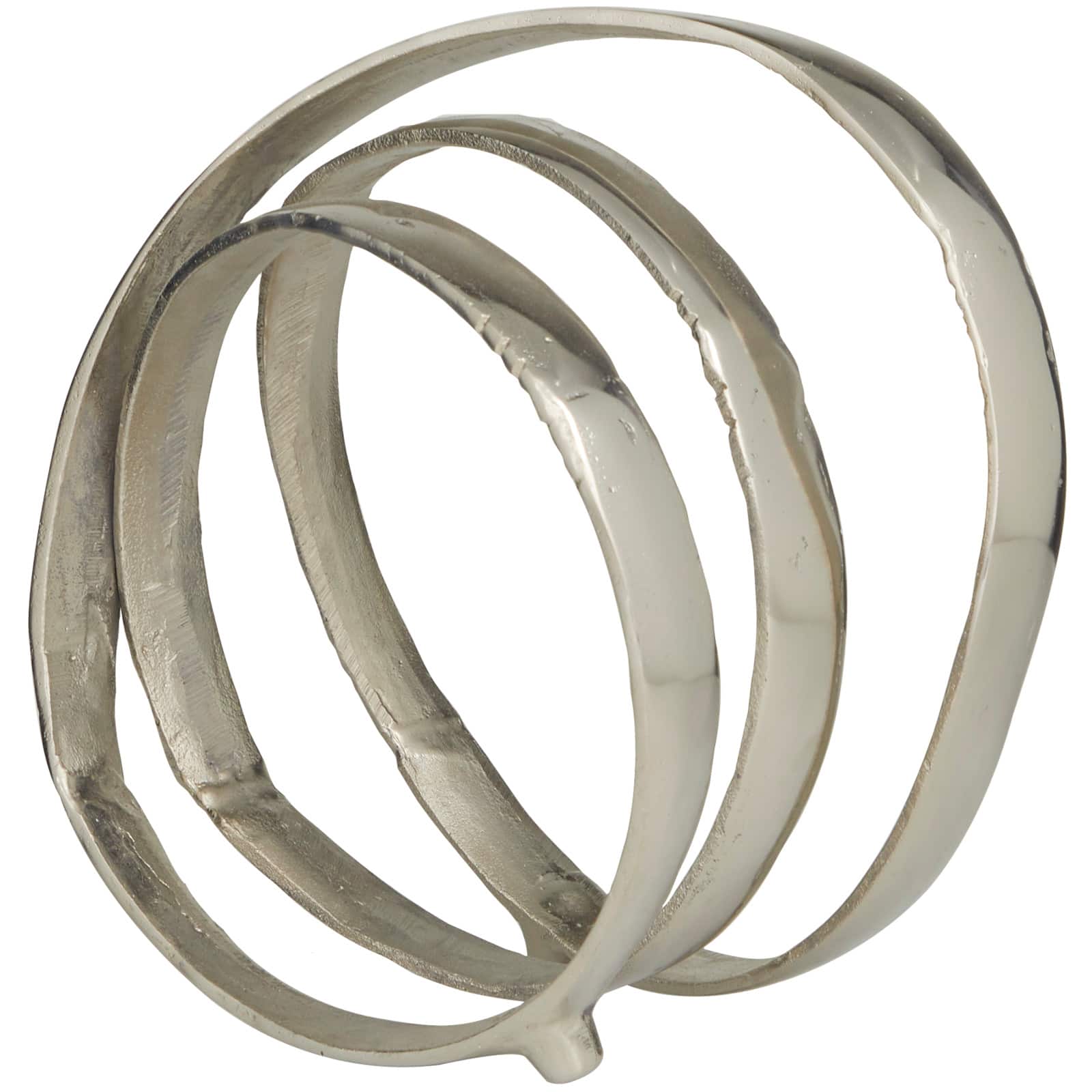 13" Aluminum Looped Abstract Sculpture