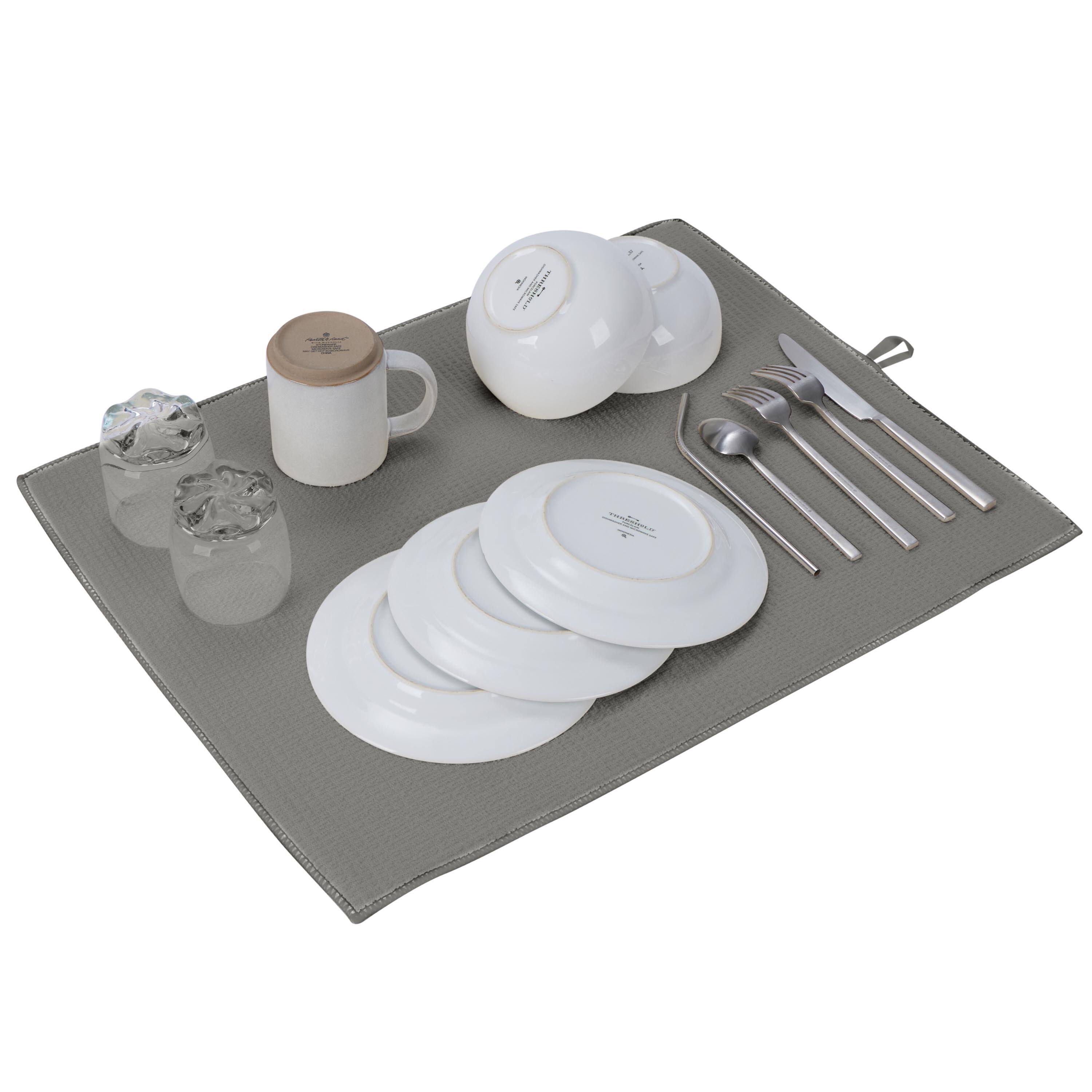 Kitchen Details Jumbo Gray Drying Mats, 2ct.
