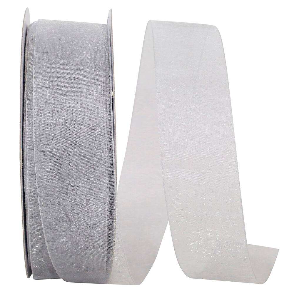 JAM Paper 1.5" x 100yd. Sheer Chiffon Mono Ribbon