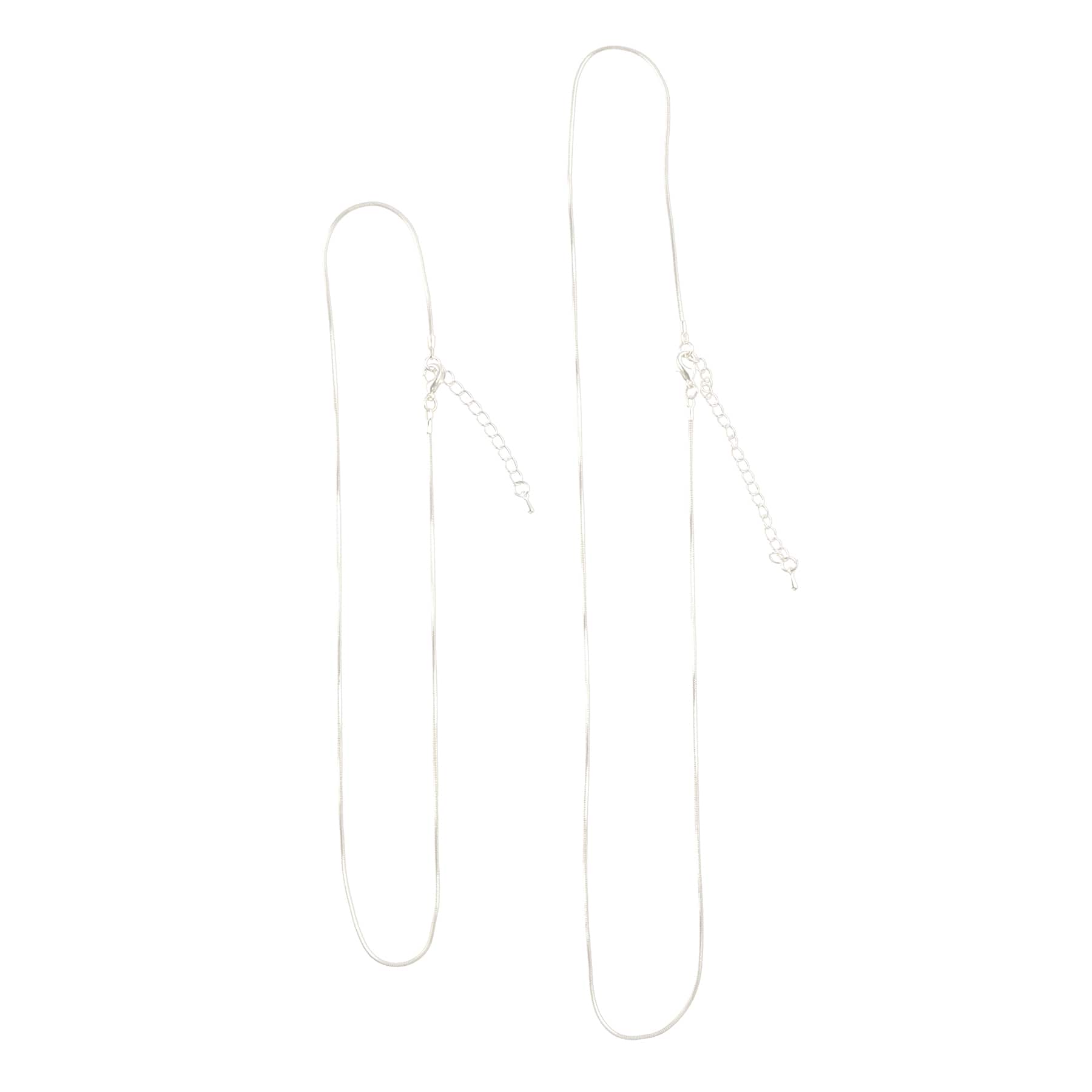 6 Packs: 2 ct. (12 total) Snake Necklace Chains by Bead Landing™
