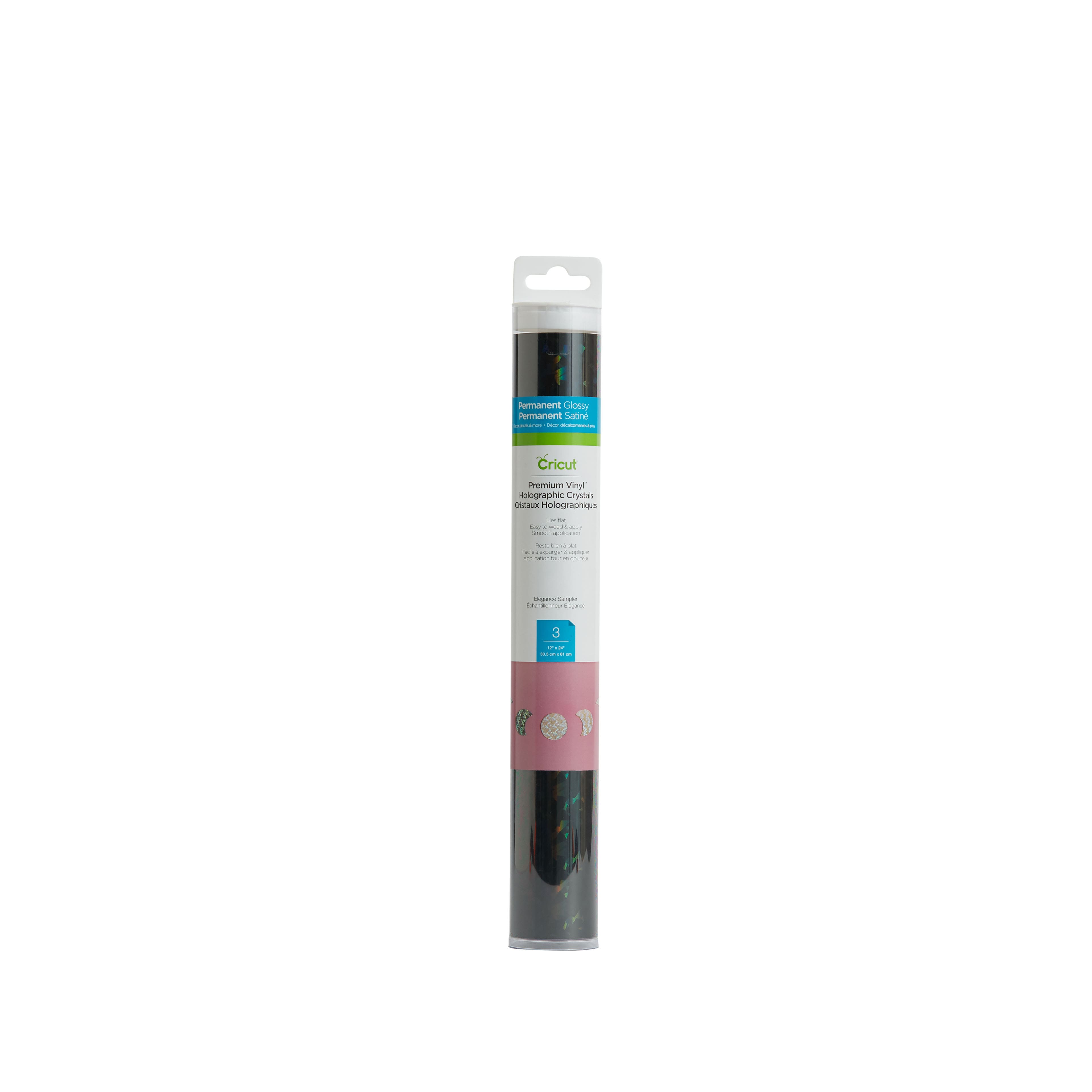Cricut® Premium Vinyl™ Permanent Holographic Crystals Elegance Sampler