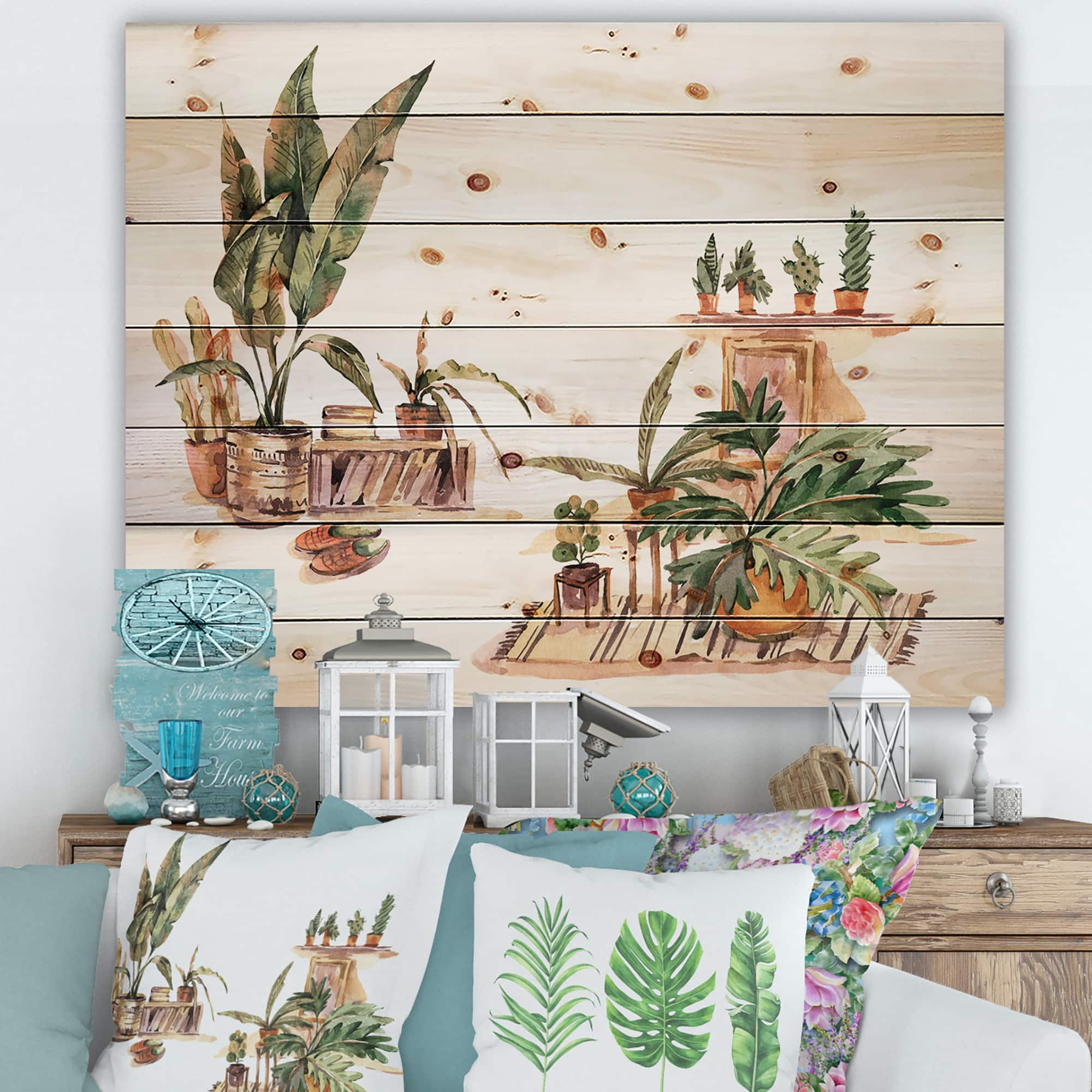 Designart - Indoor House Plants Urban Jungle III