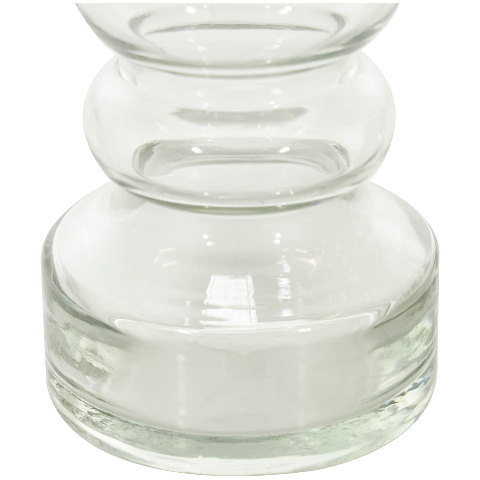 Clear Glass Candle Holder Set