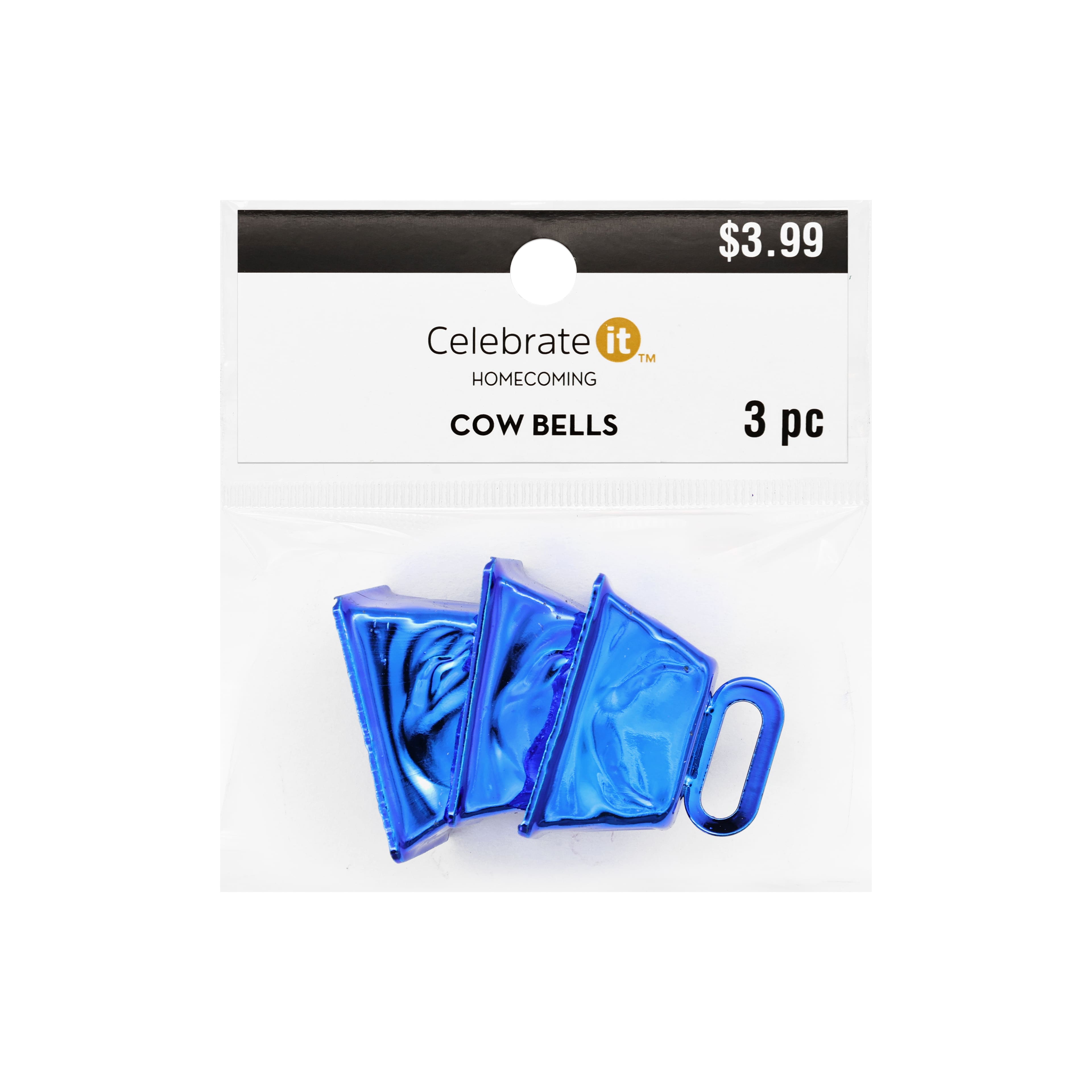 1" Cow Bell Homecoming Embellishments