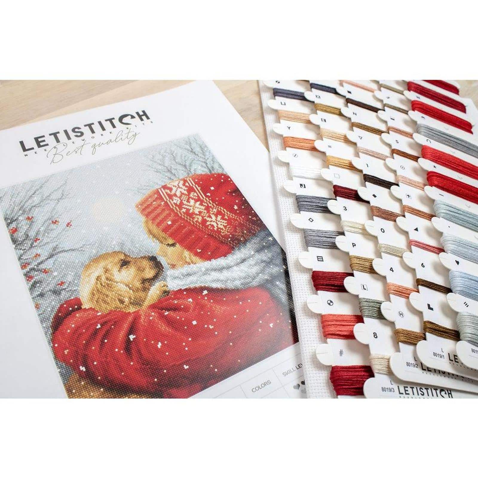 Letistitch Christmas Hugs Counted Cross Stitch Kit