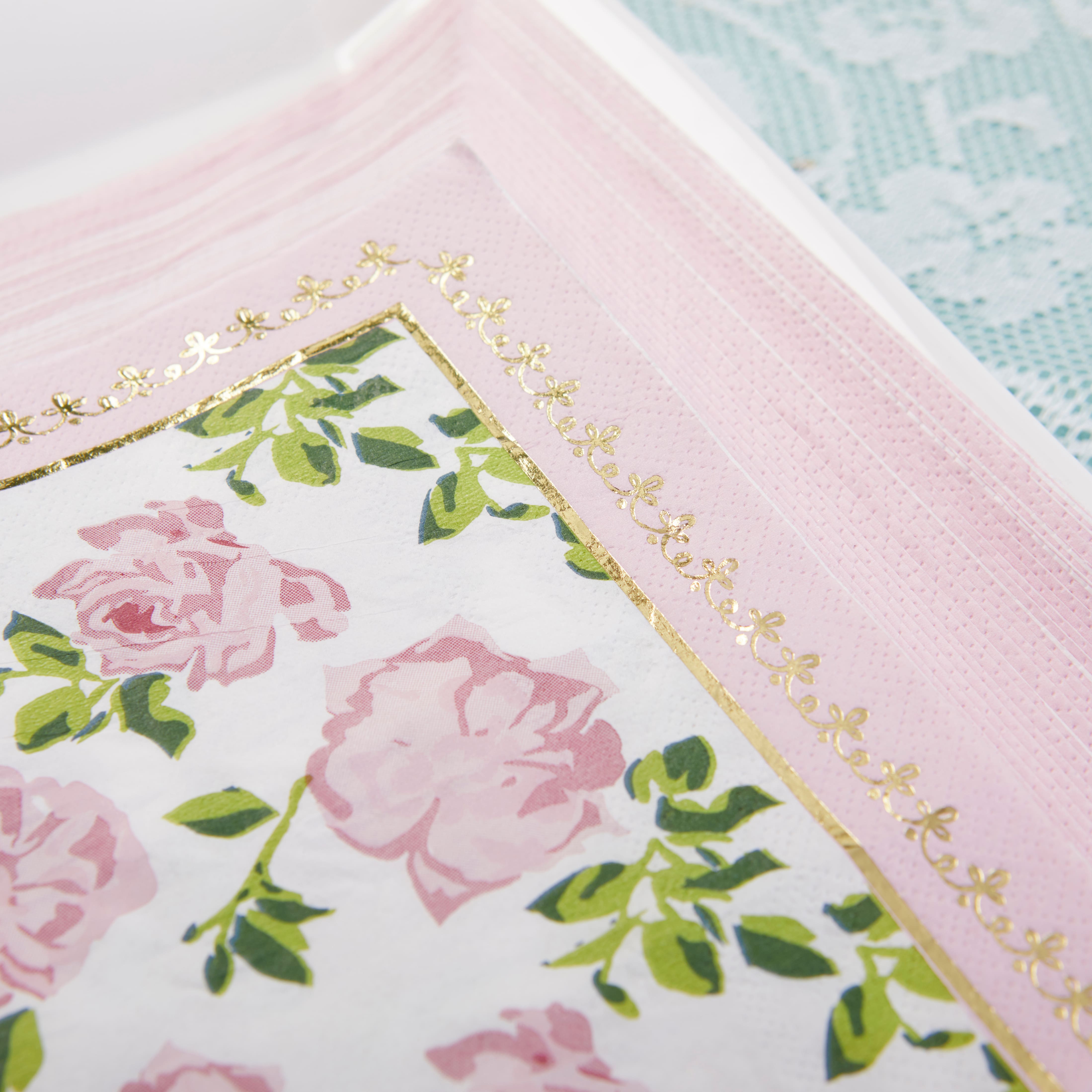 Kate Aspen® Pink Tea Time Whimsy Napkins, 60ct.