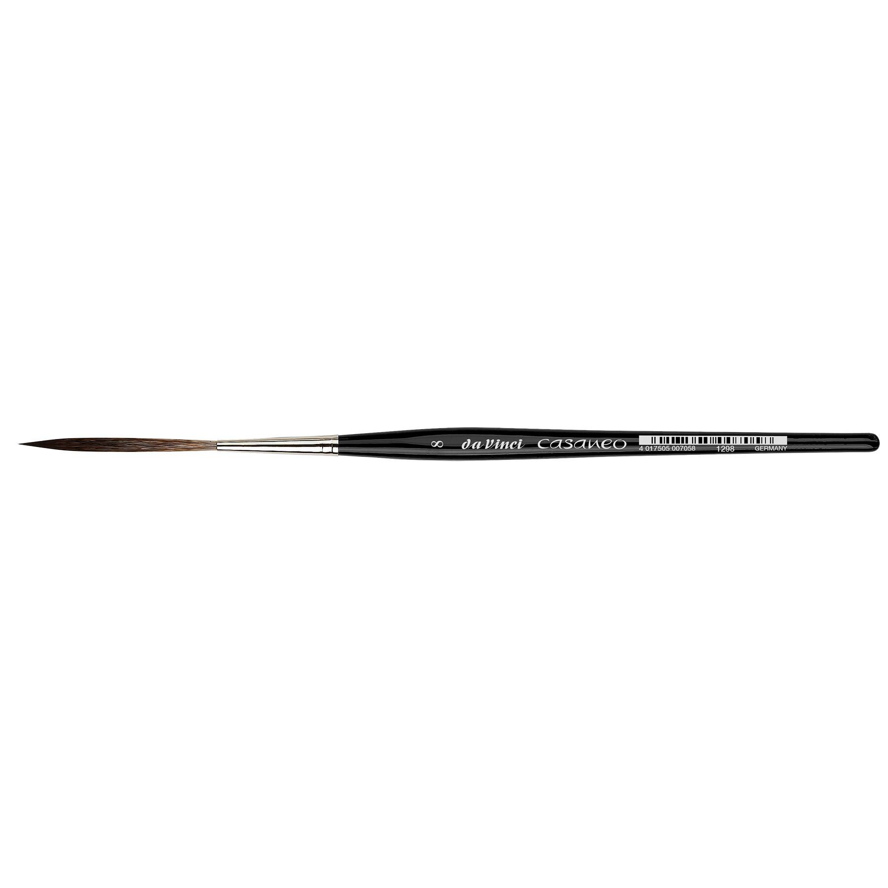 da Vinci CASANEO Series 1298 Size 8 Extra Soft Synthetic Liner Long Rigger Brush
