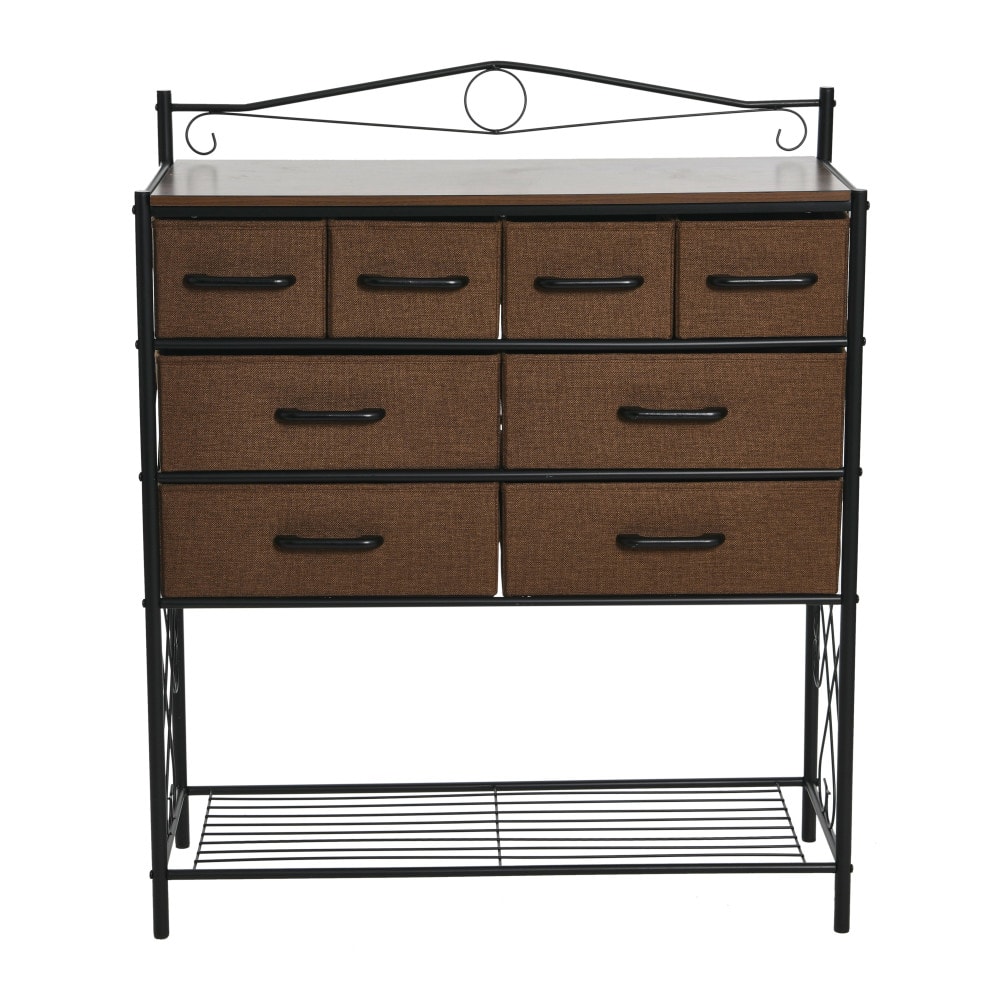 Household Essentials Victoria 8-Drawer Dresser with Shelf