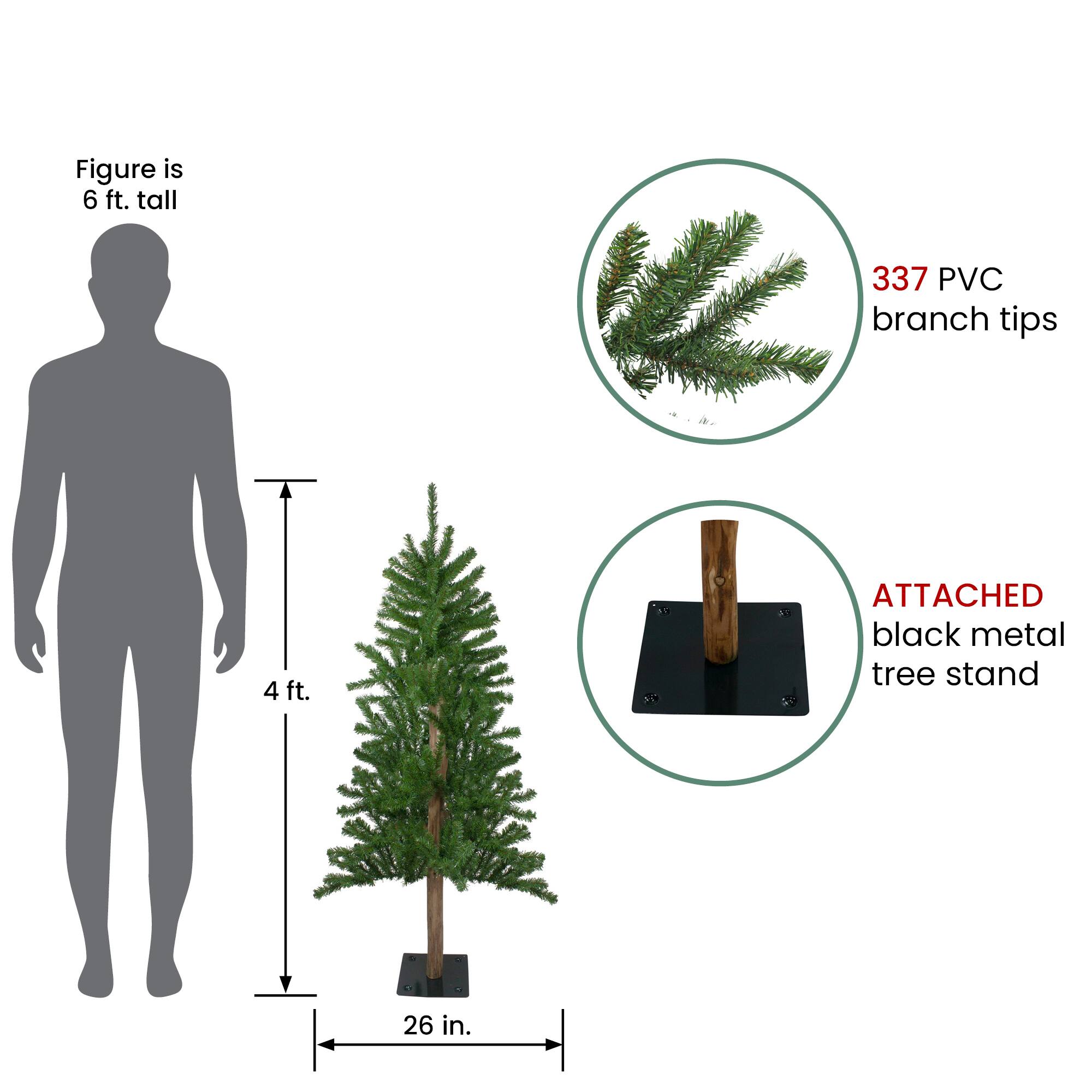 4ft. Unlit Alpine Artificial Christmas Tree