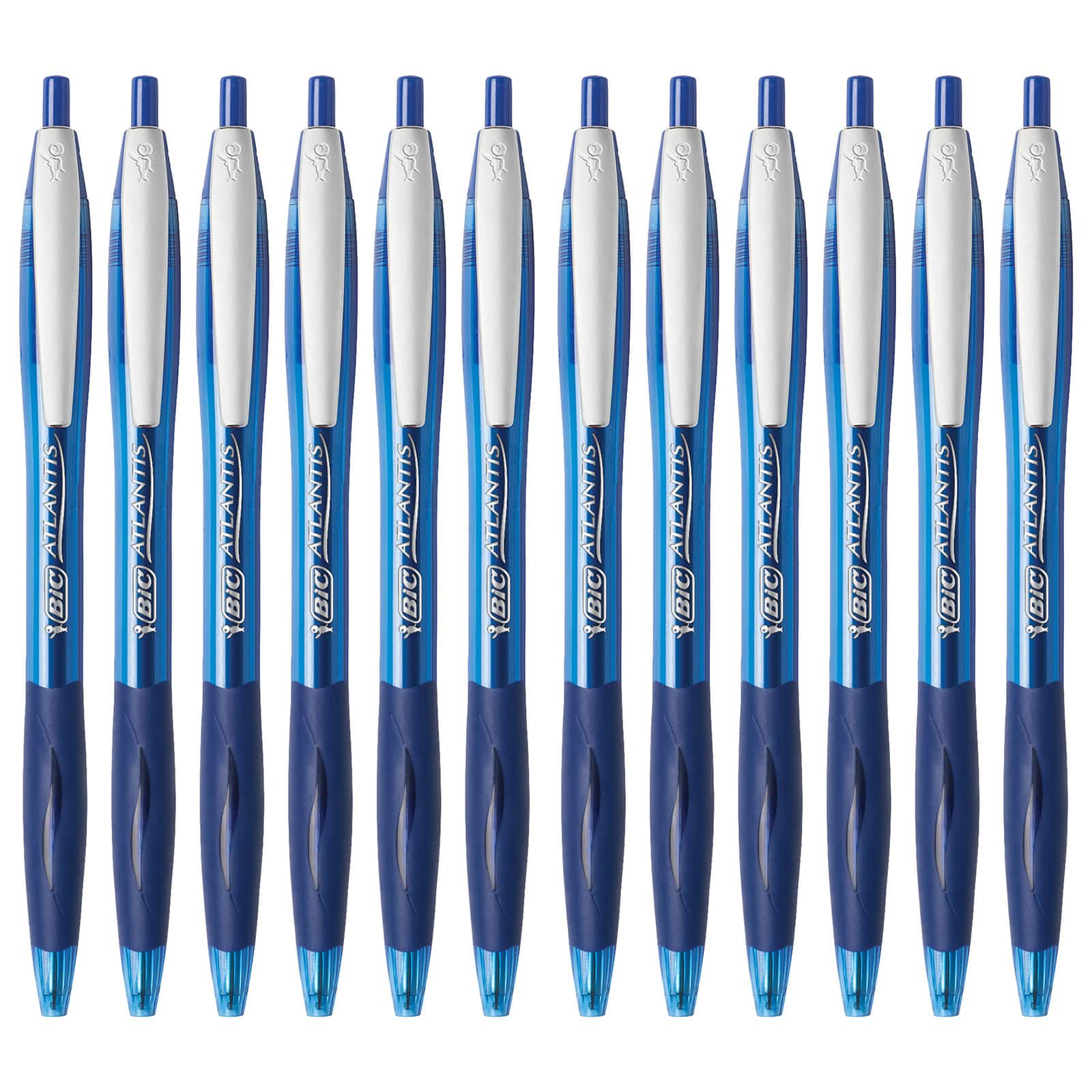 BIC® Glide™ Blue Medium Point 1mm Retractable Ball Pens, 12ct.
