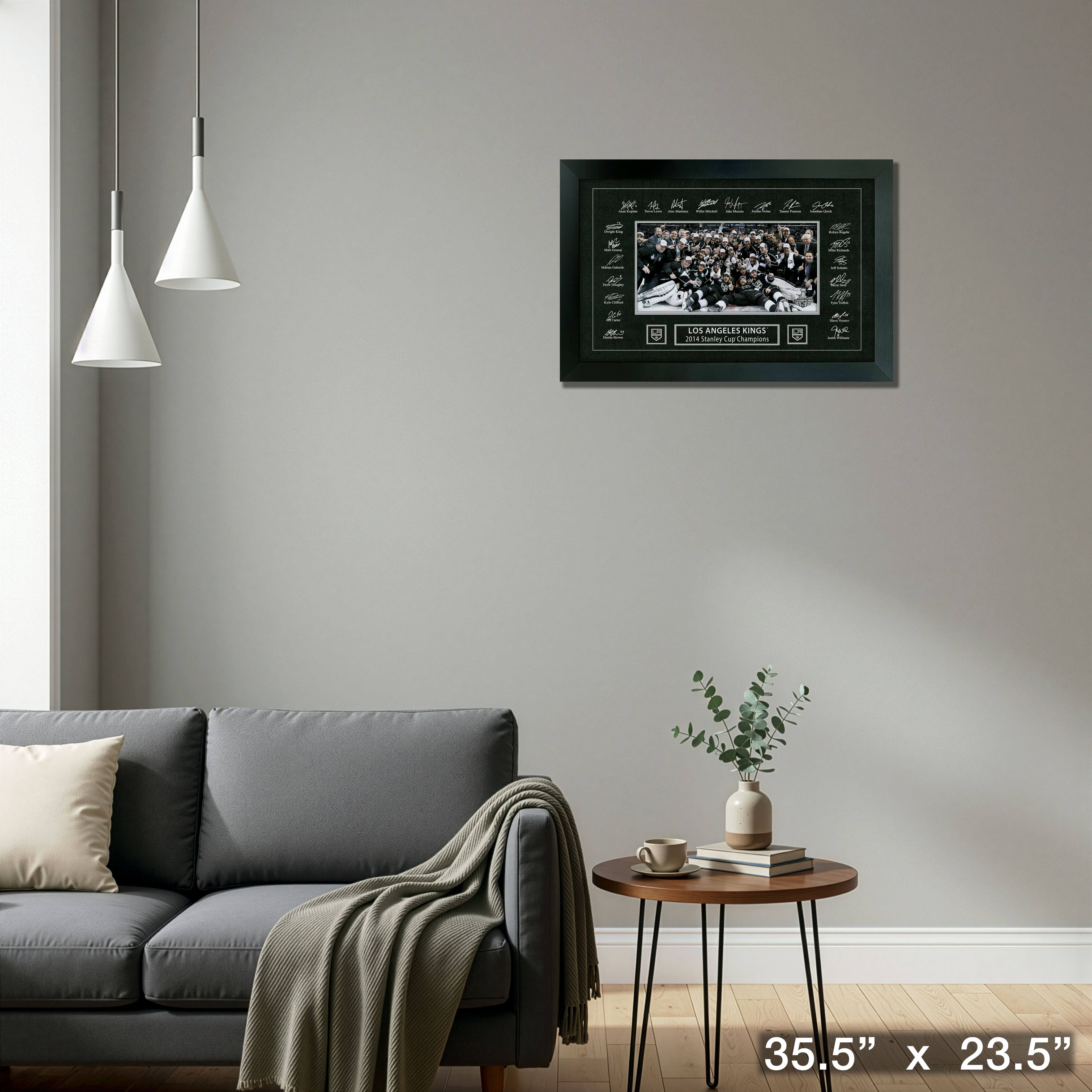 Los Angeles Kings 2014 Stanley Cup Replica Signature Frame 35.5" x 23.5"