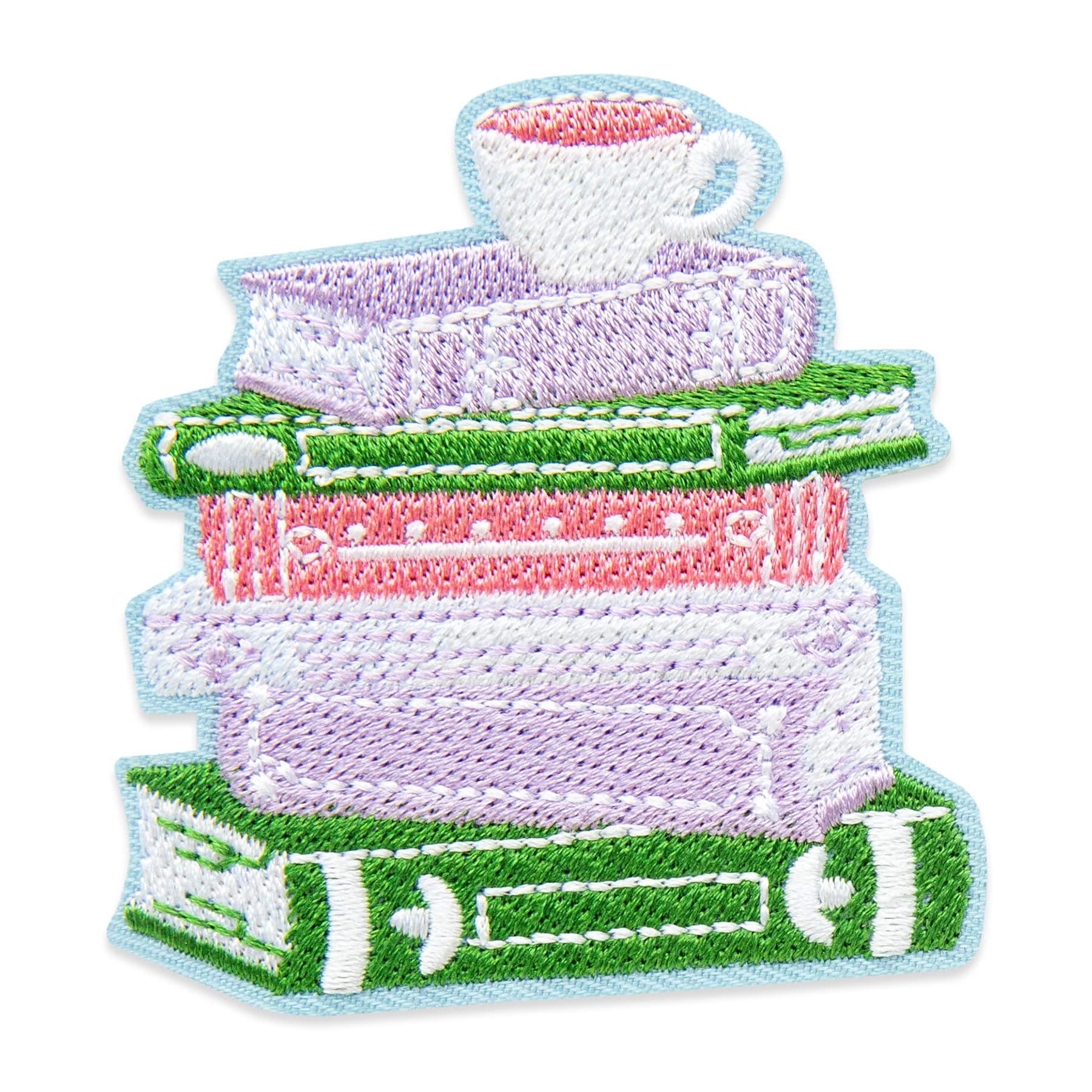 Books Embroidered Iron-On & Adhesive Patch by Make Market®