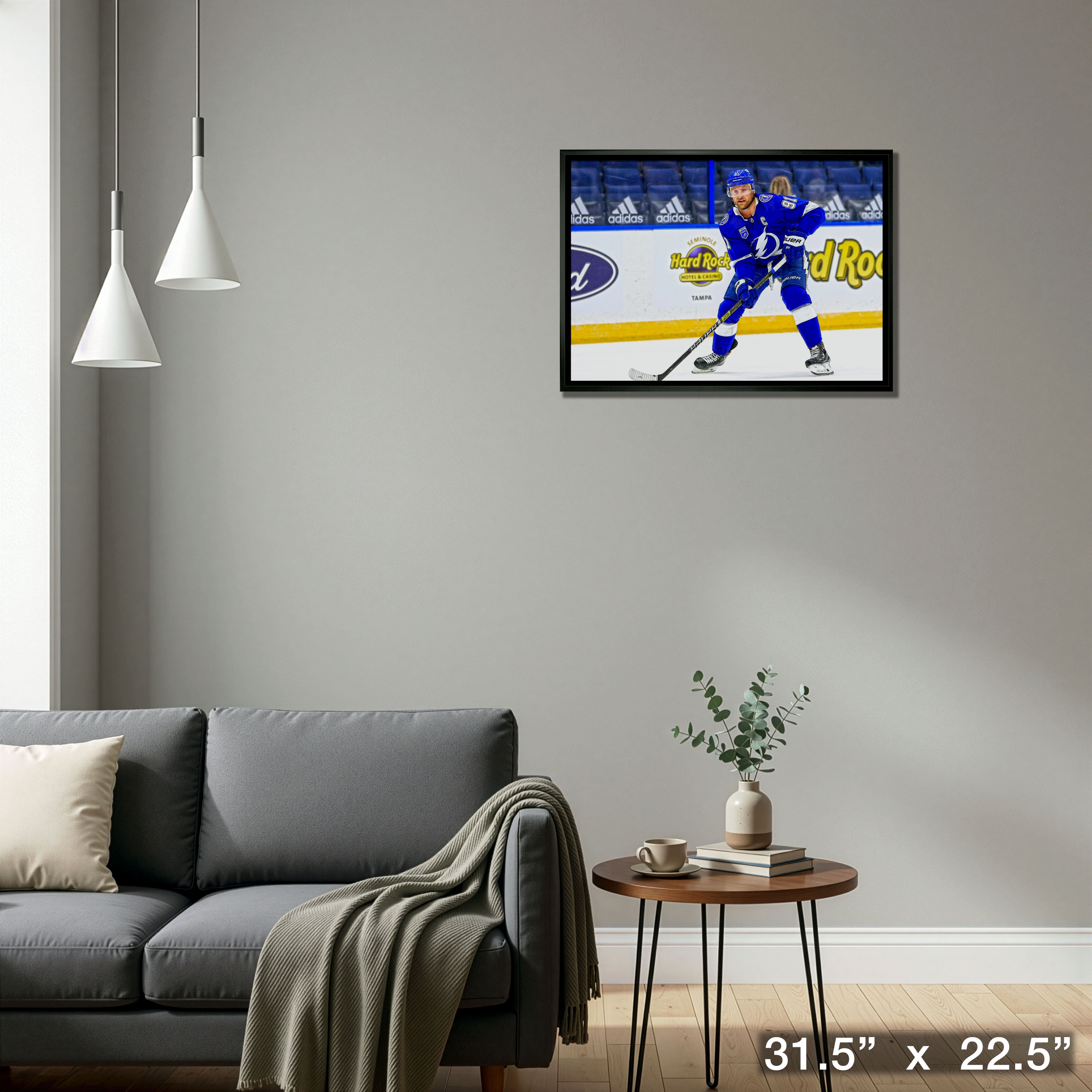 Steven Stamkos Tampa Bay Lightning Framed 20" x 29" Action Canvas 31.5" x 22.5"
