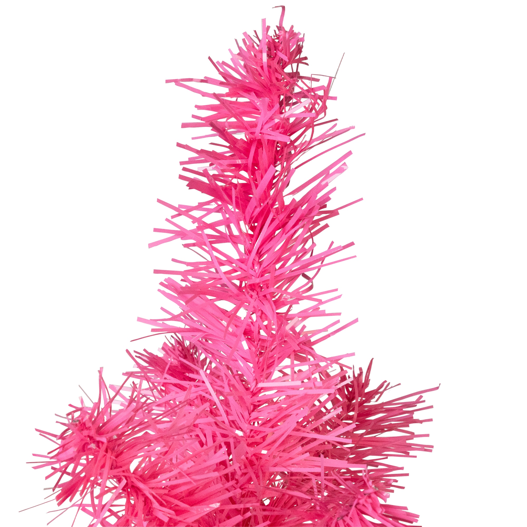 3ft. Unlit Pink Tinsel Artificial Christmas Tree