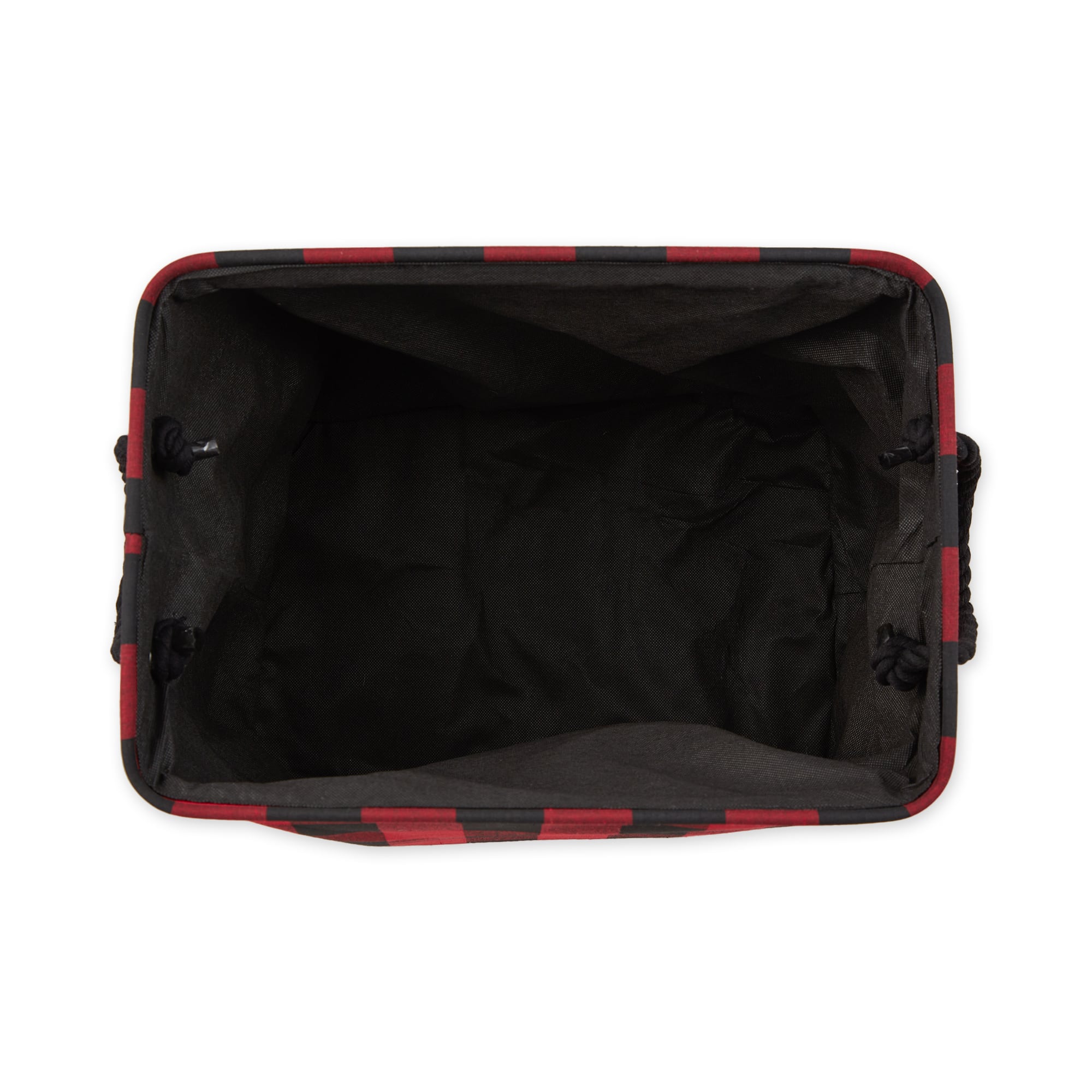 DII® Large Rectangle Red/Black Buffalo Check Polyester Bin