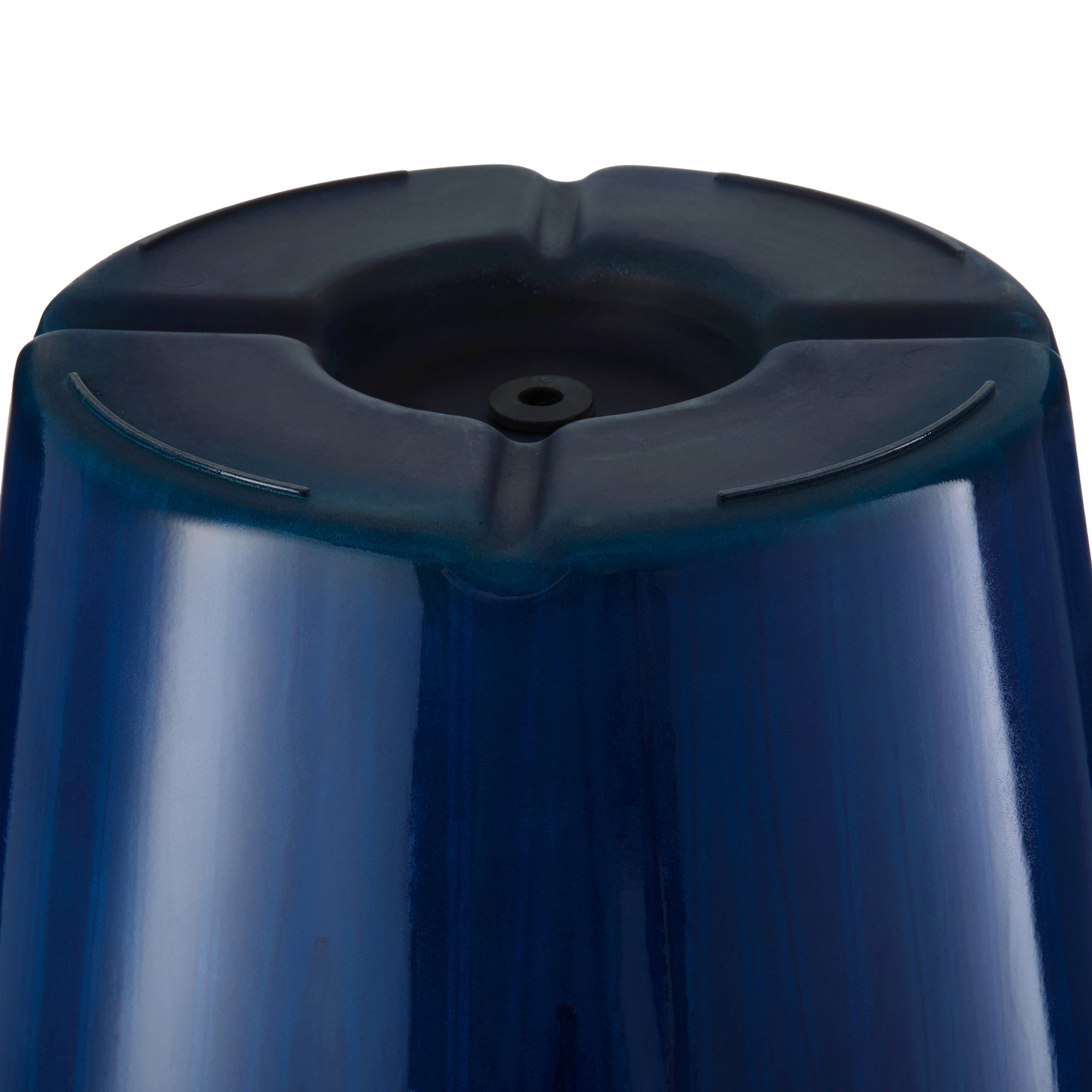Glitzhome® Oversized Gradient Faux Ceramic Tall Plastic Planters