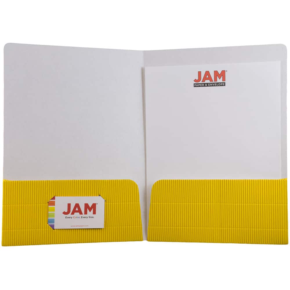 JAM Paper Corrugated Textured 2-Pocket Folders
