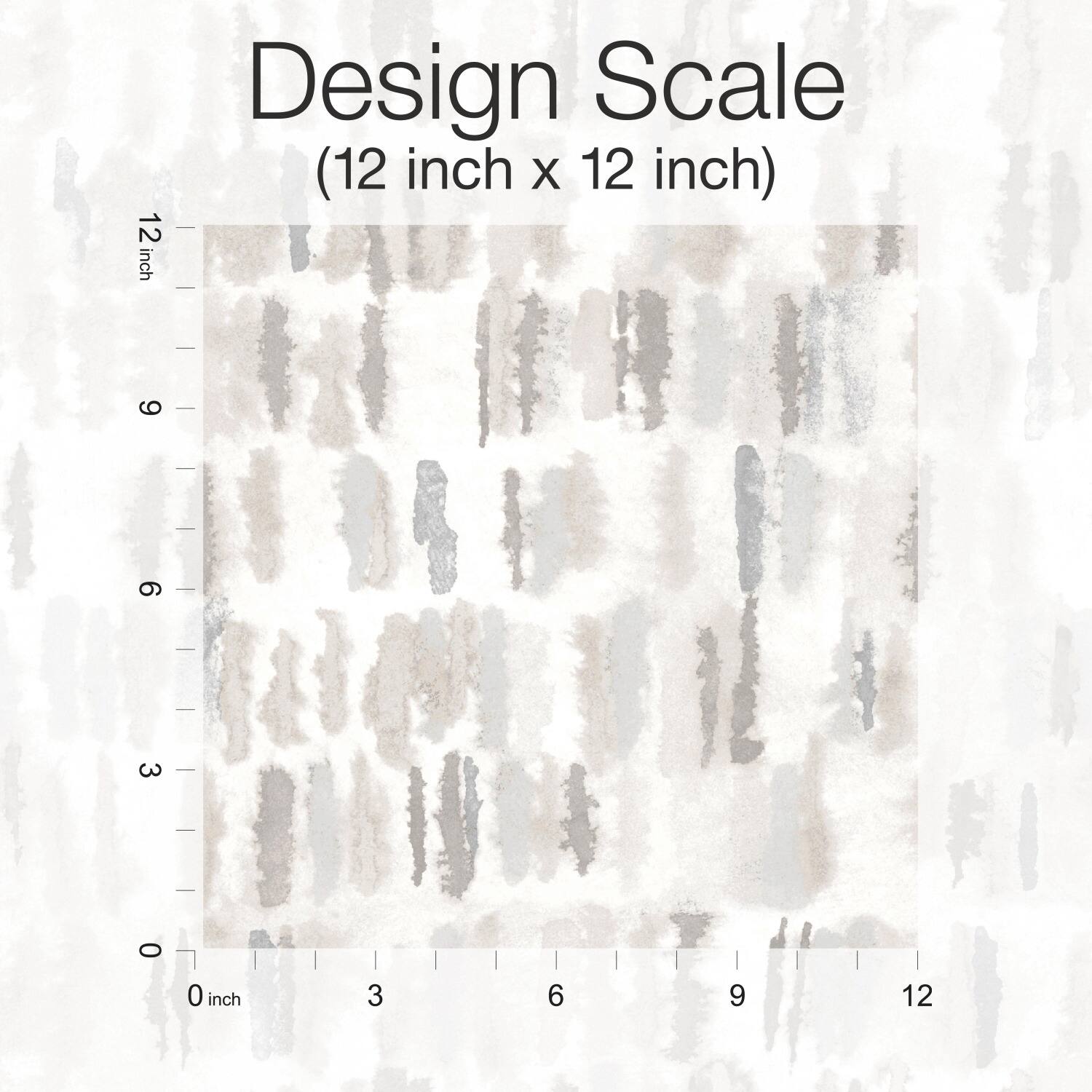 RoomMates Tamara Day Brown Watercolor Fountain Peel & Stick Wallpaper