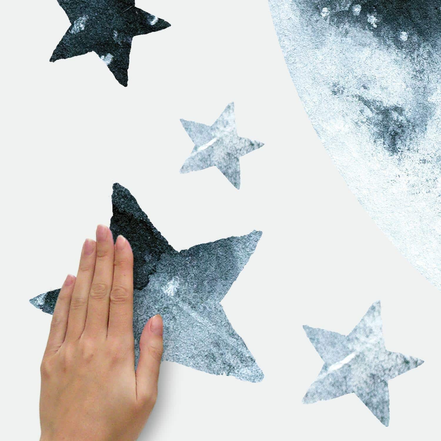 RoomMates Moon Glow In The Dark Peel & Stick Giant Decals