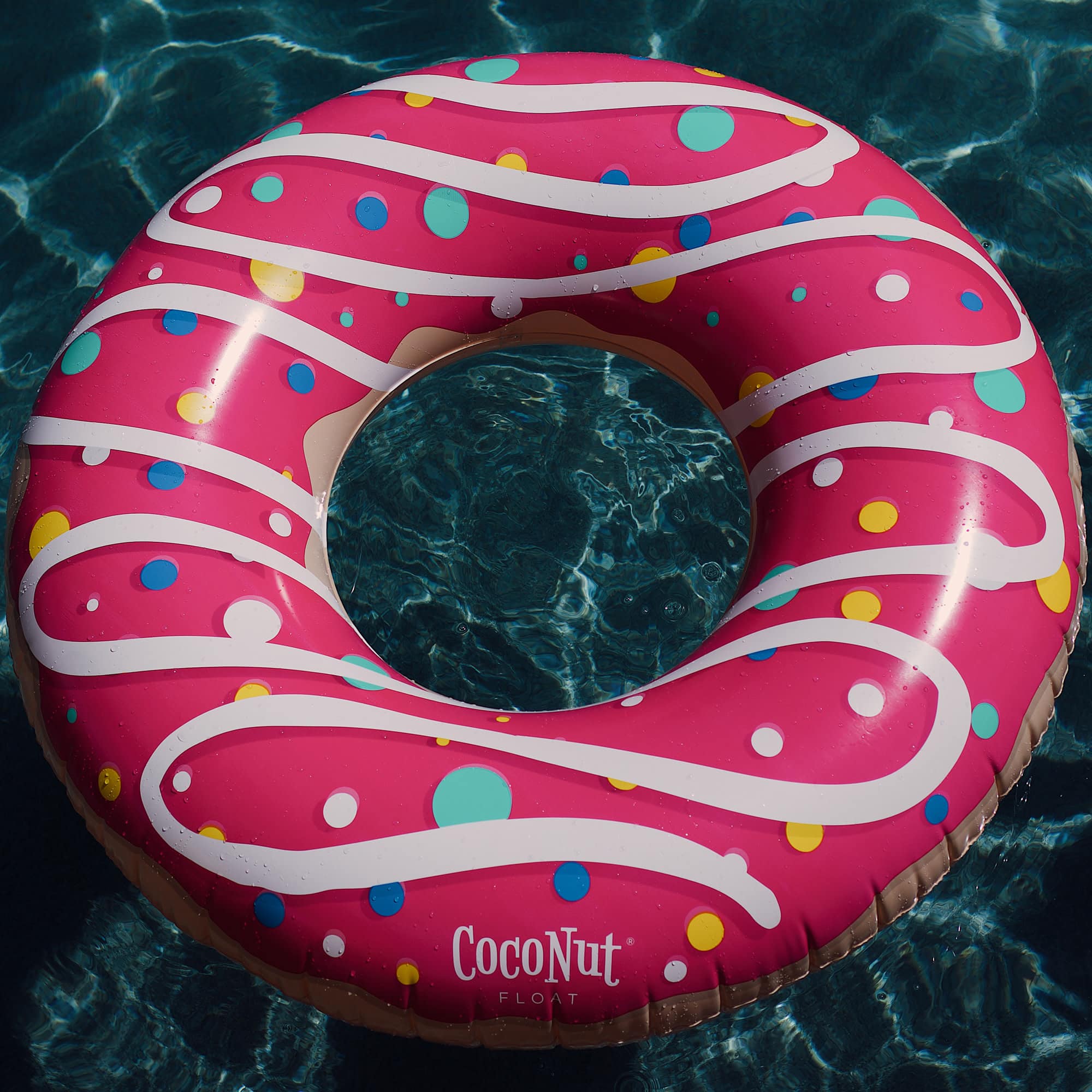 CocoNut Float 4ft. Pink Sprinkled & Glazed Donut Pool Float