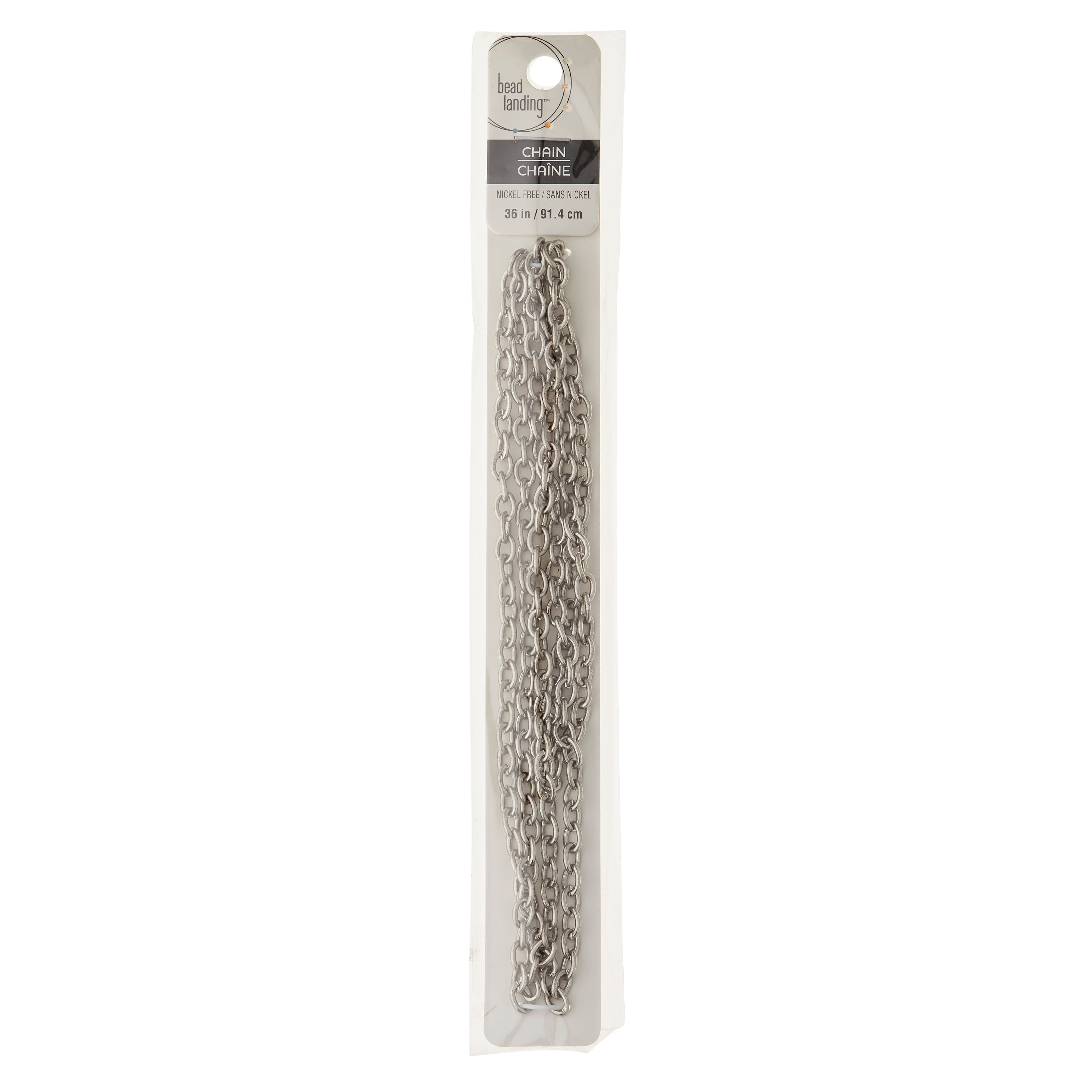 12 Pack: 36" Small Antique Silver Cable Chain by Bead Landing™
