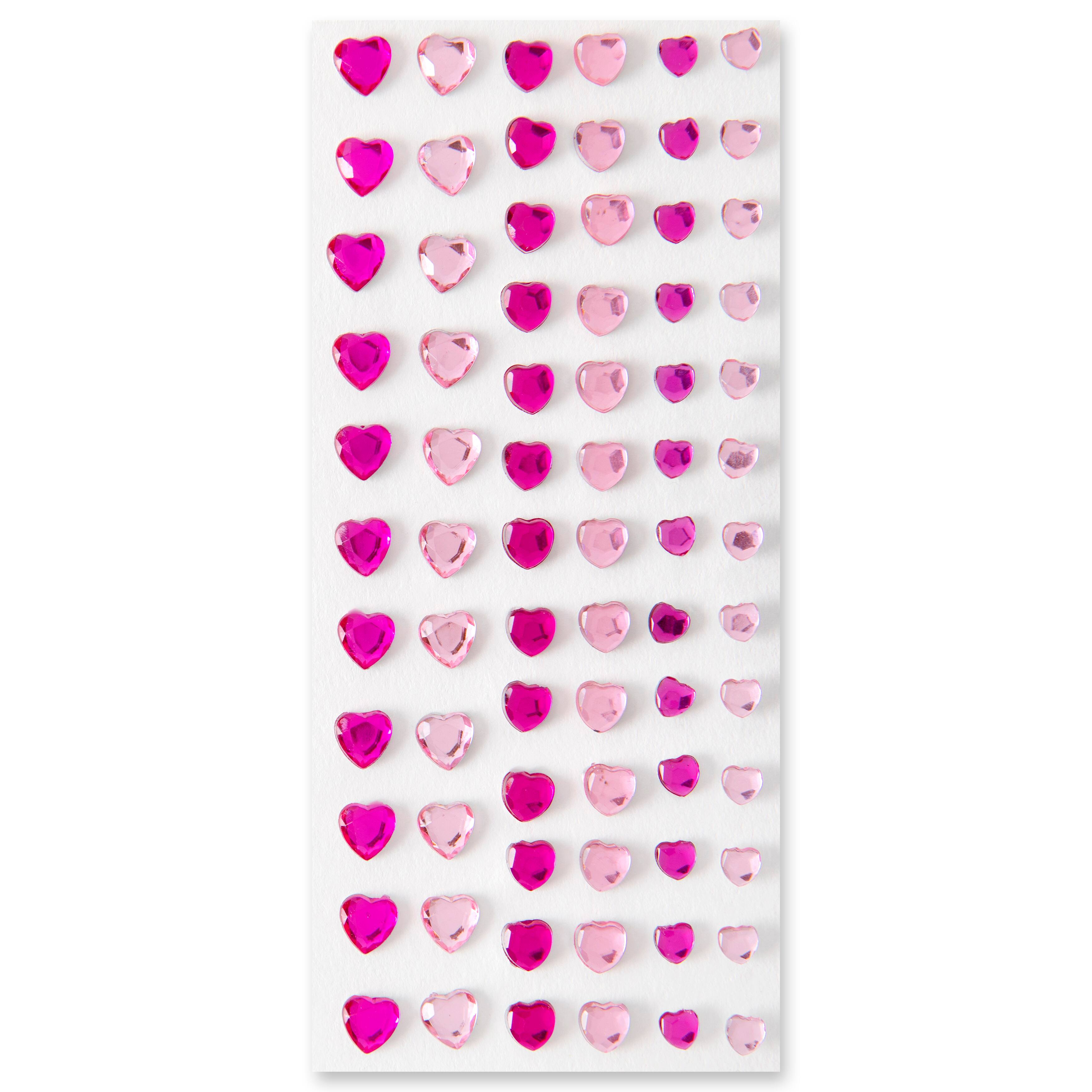 Recollections™ Pink Heart Rhinestones