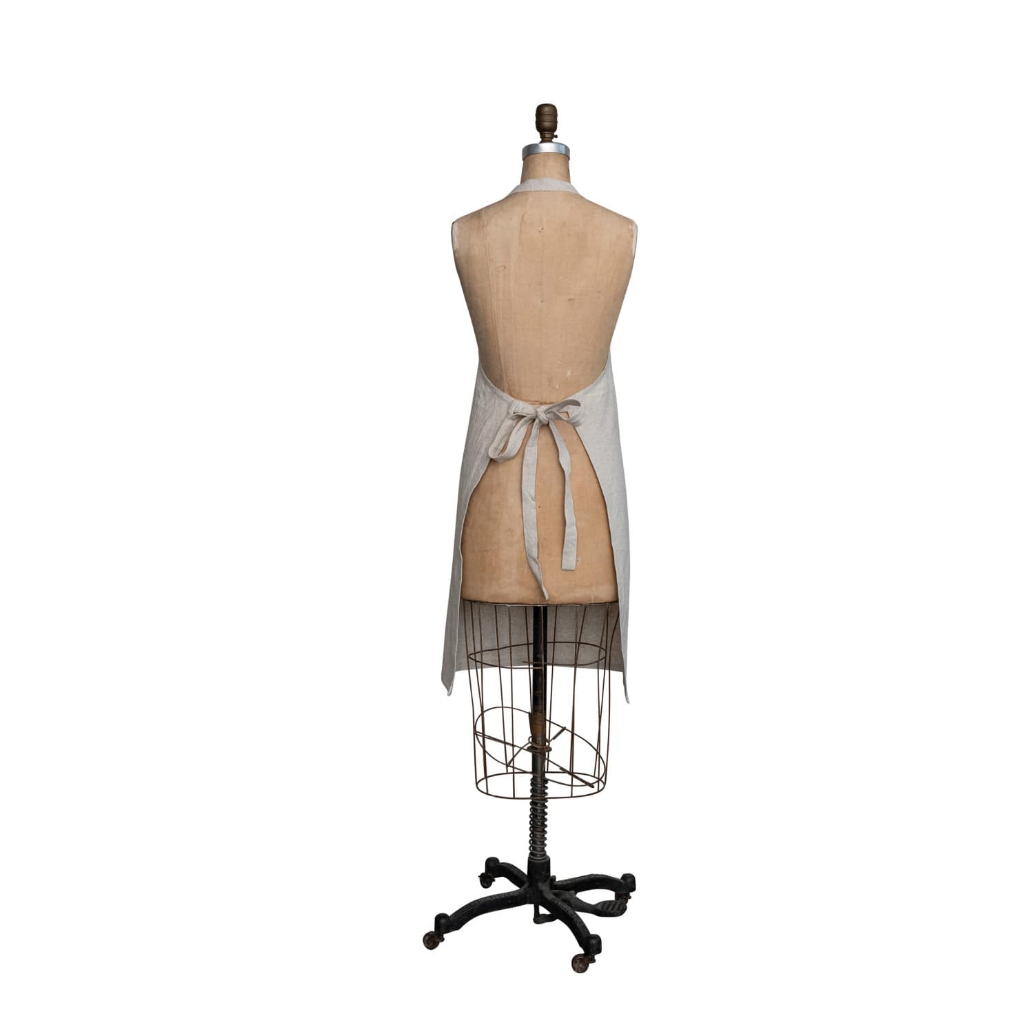 Hello Honey® Hand-Embroidered Flower Design & French Knots Cotton & Linen Apron