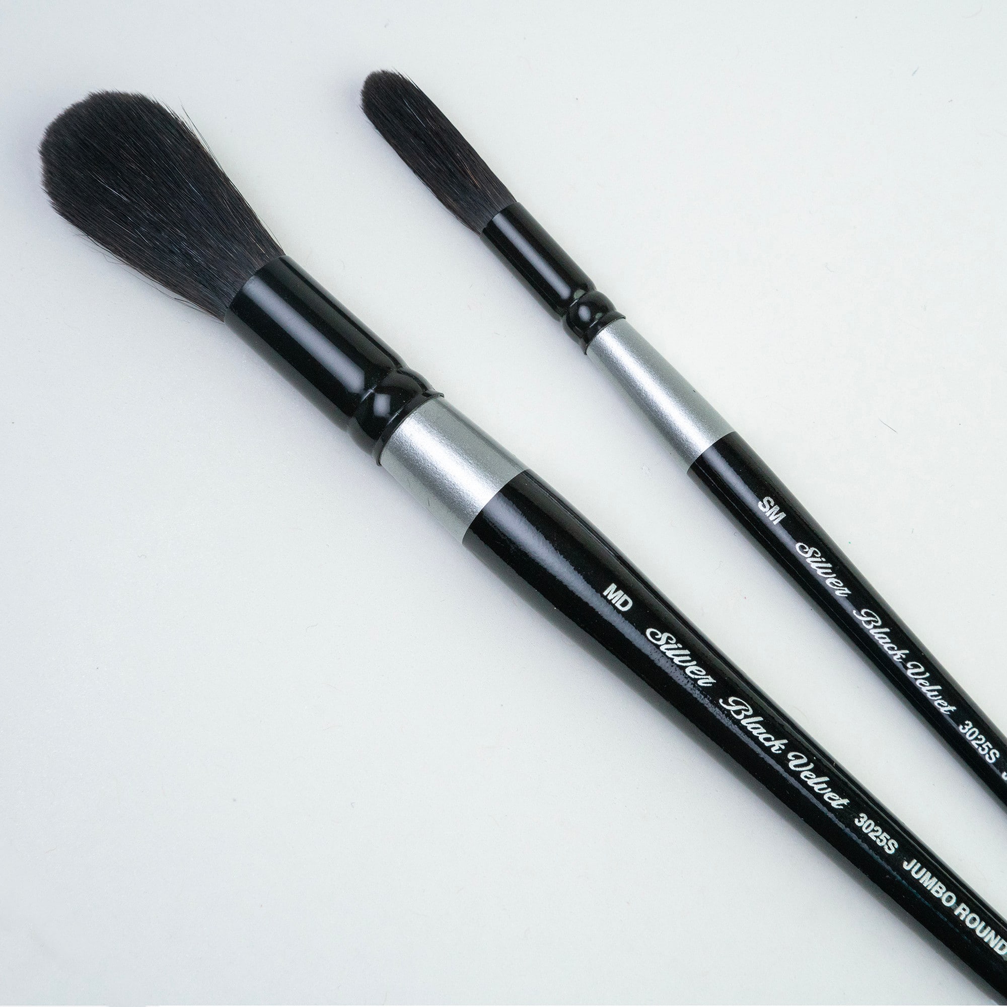 Silver Brush Limited Black Velvet® Jumbo Round Brushes Set