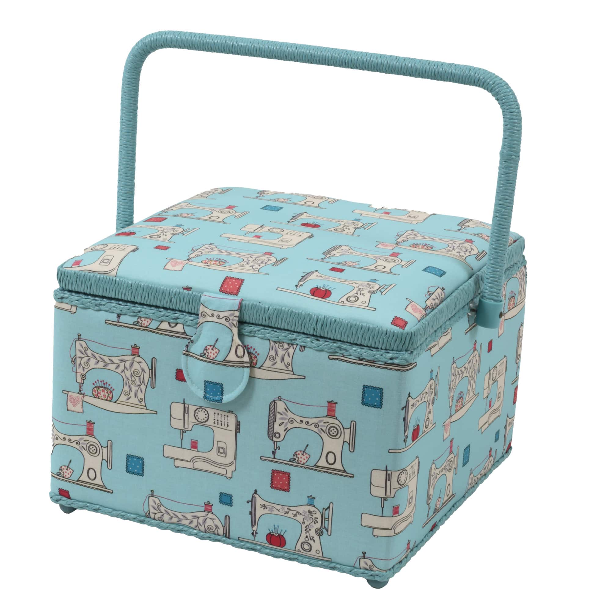 Dritz® Large Aqua Sewing Machine Sewing Basket