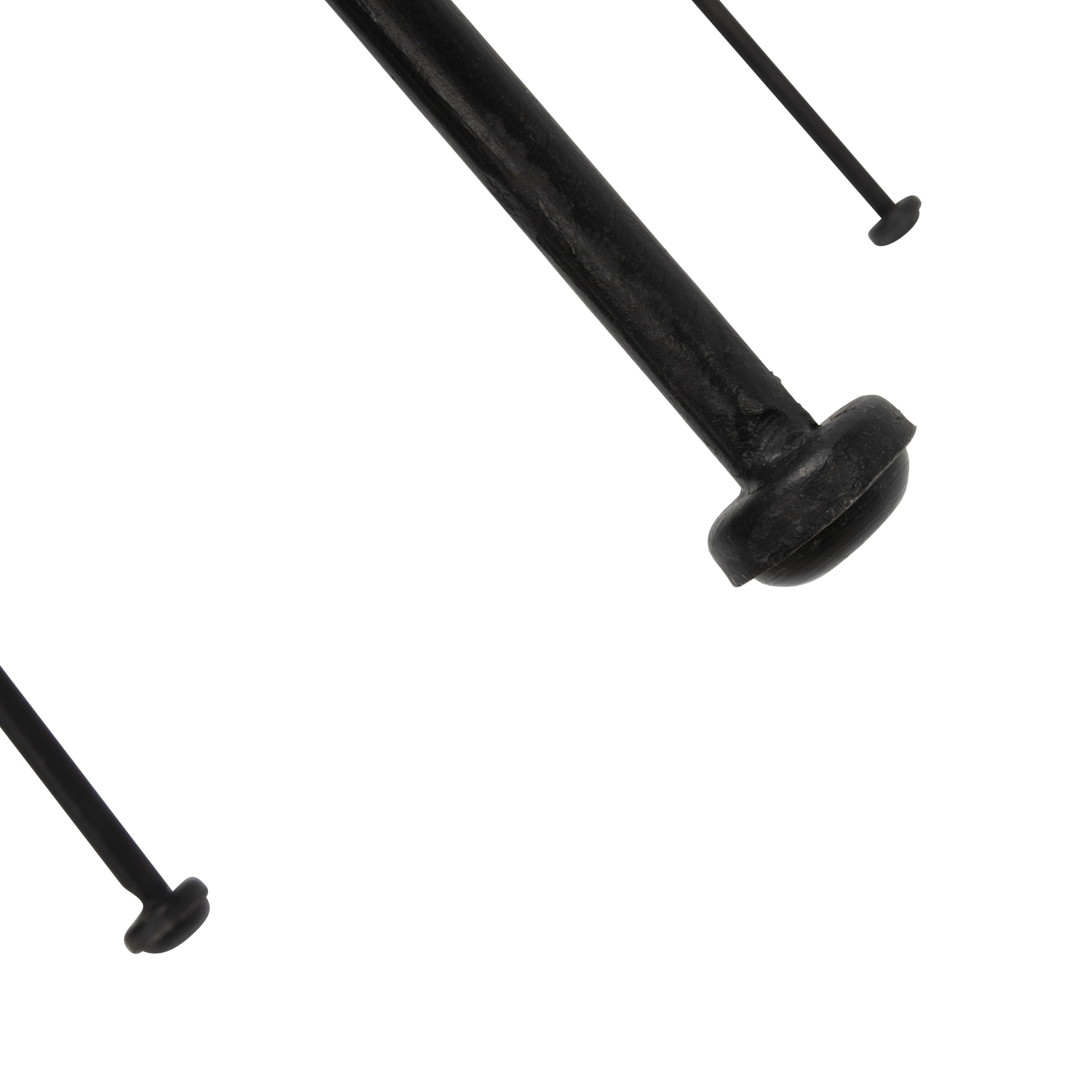 Hello Honey® Black Boho Rattan & Metal Bar Stool