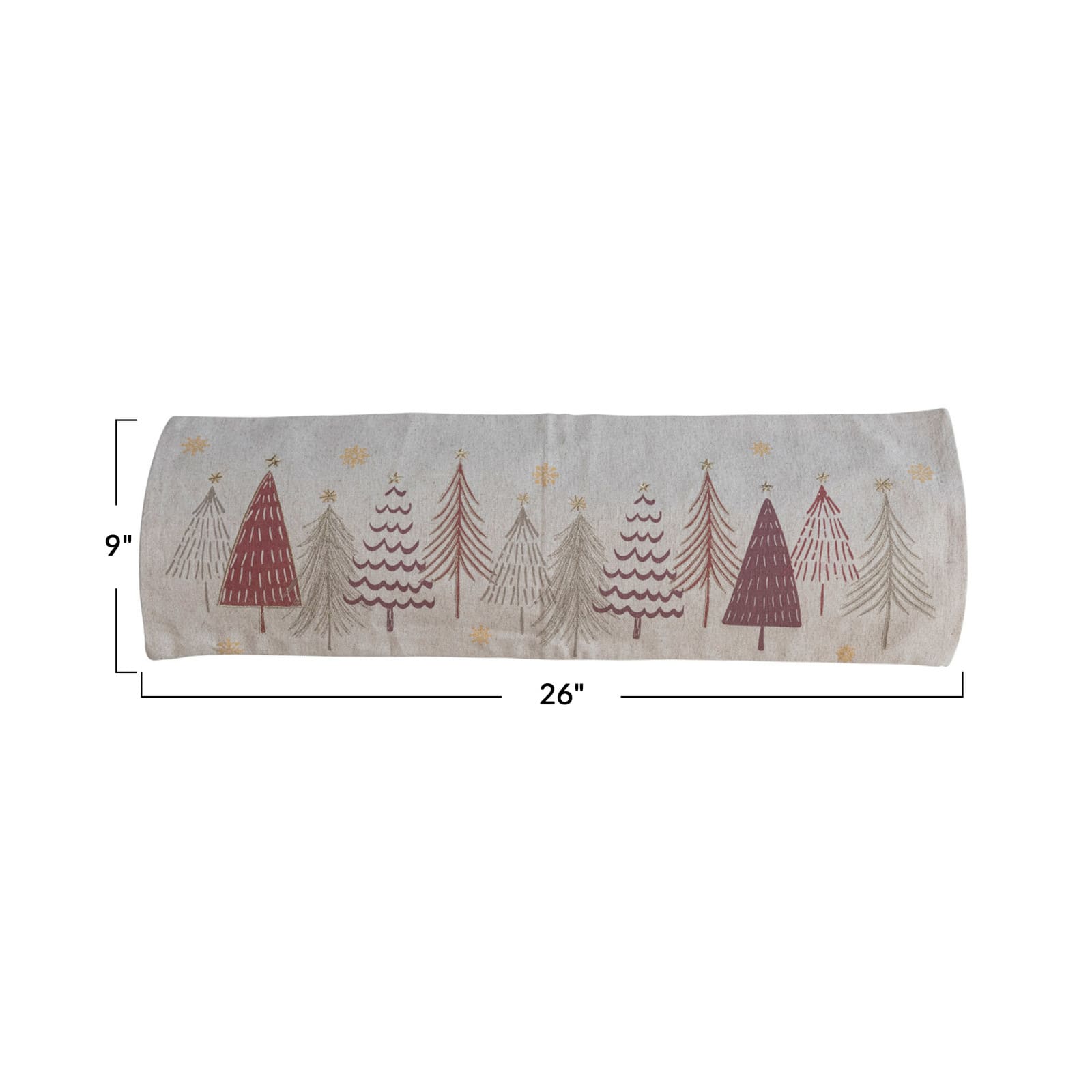 Hello Honey® 26" Christmas Tree Cotton Printed Lumbar Pillow with Insert
