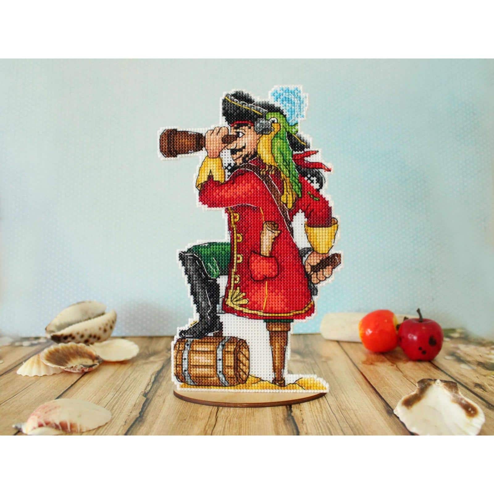MP Studia Brave Pirate Plastic Canvas Counted Cross Stitch Kit
