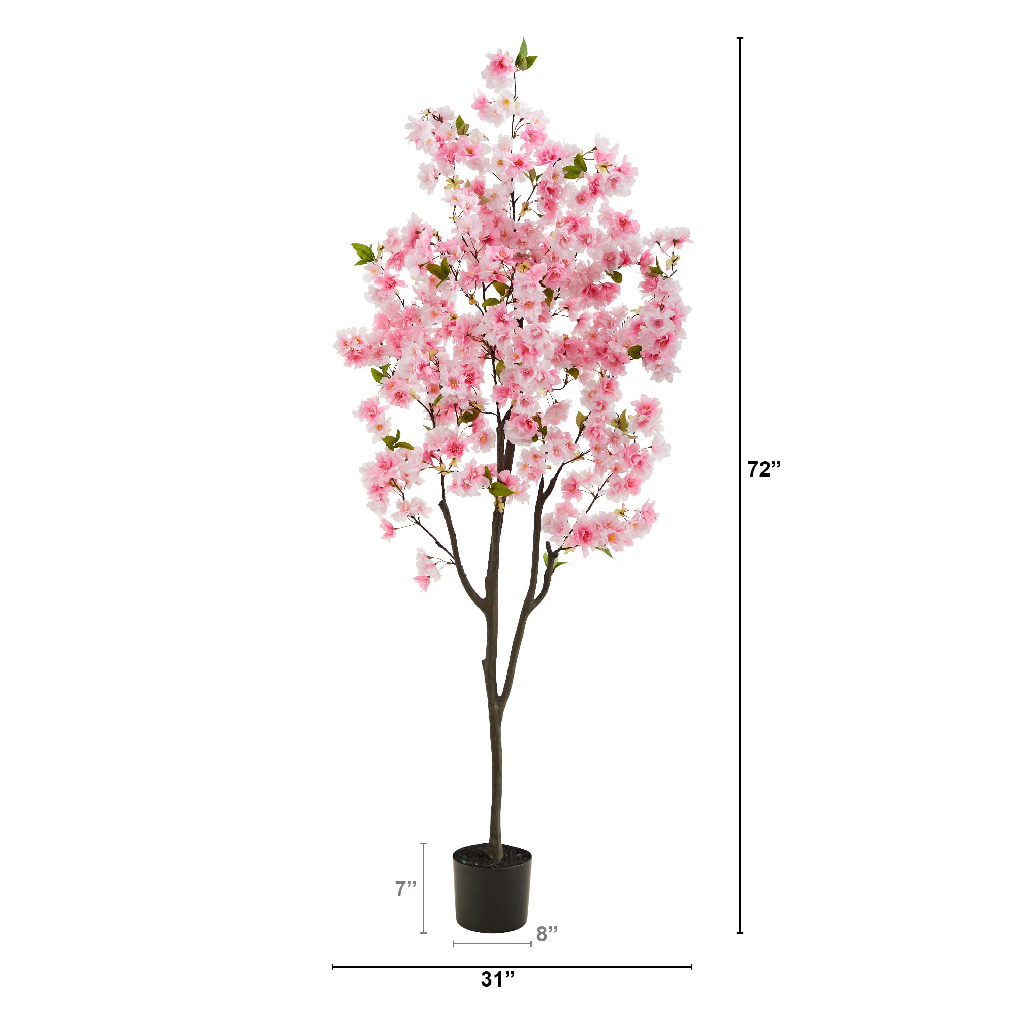 6ft. Potted Pink Cherry Blossom Artificial Tree