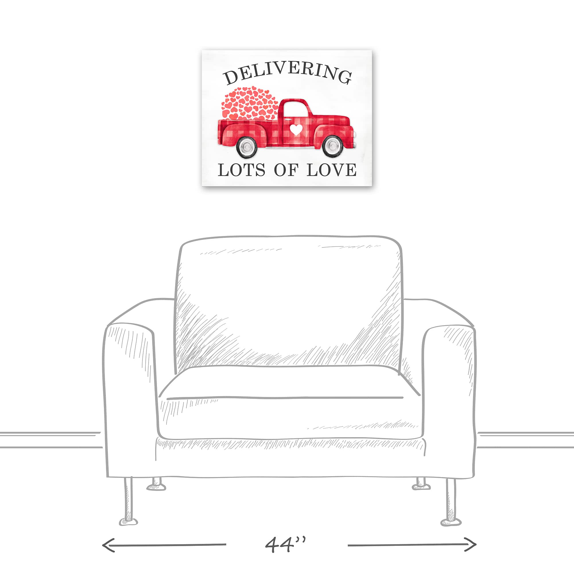 Lots of Love Canvas Wall Art