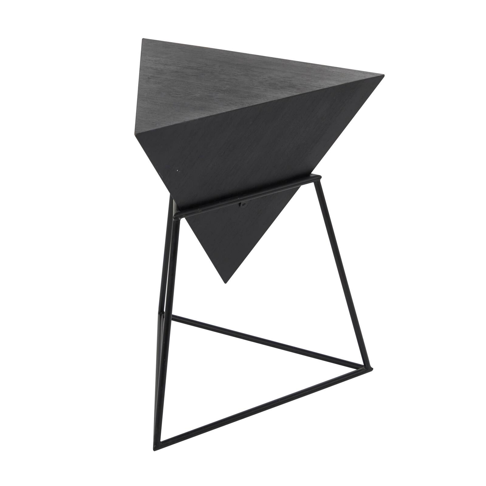 24" Metal Modern Accent Table