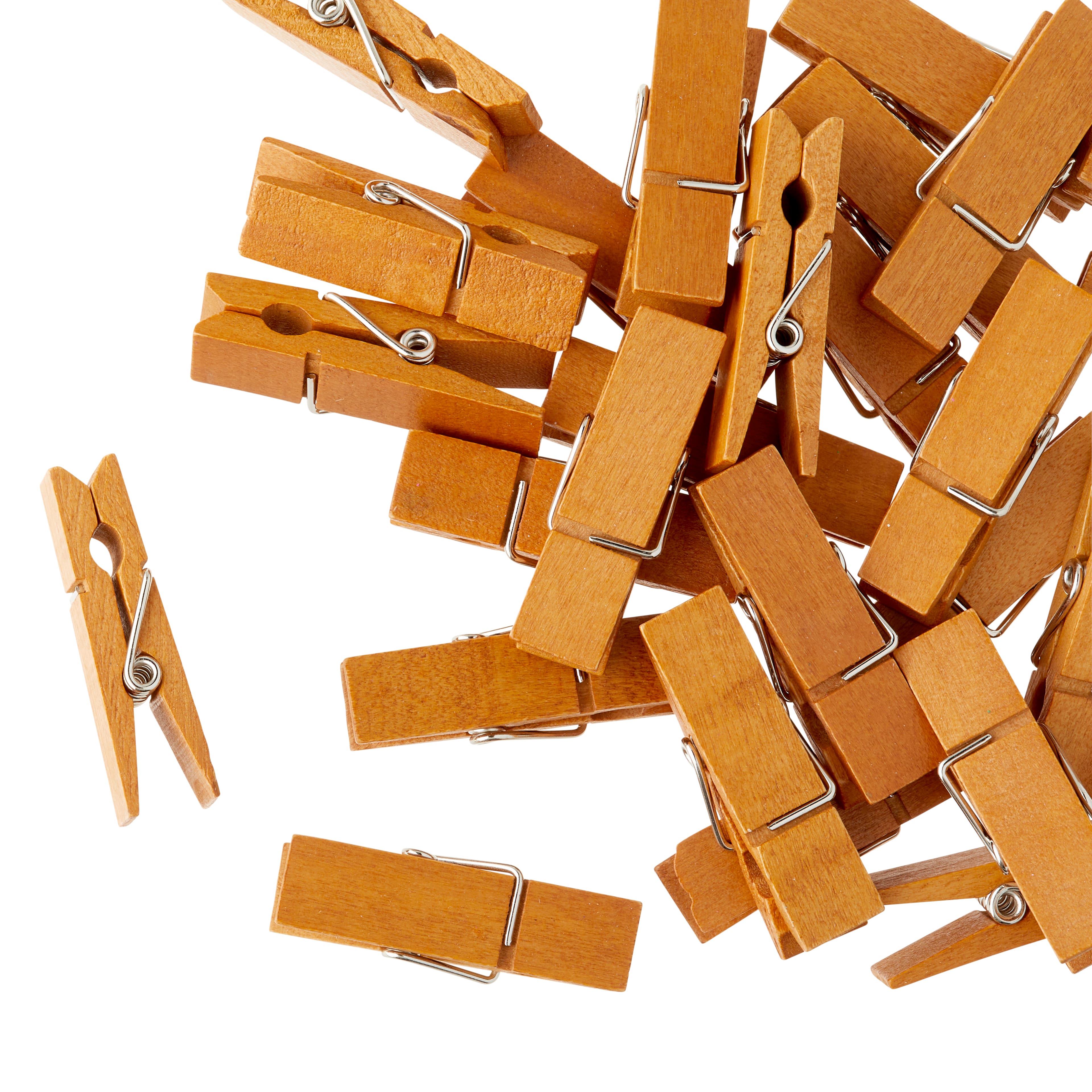 Walnut Medium Wide Clothespin by Recollections™, 30ct.