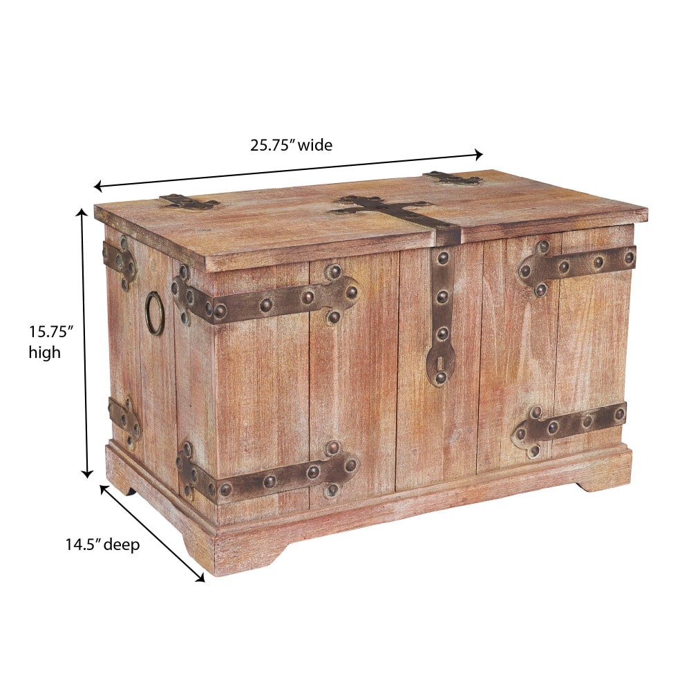Household Essentials Hinge Decorative Trunk