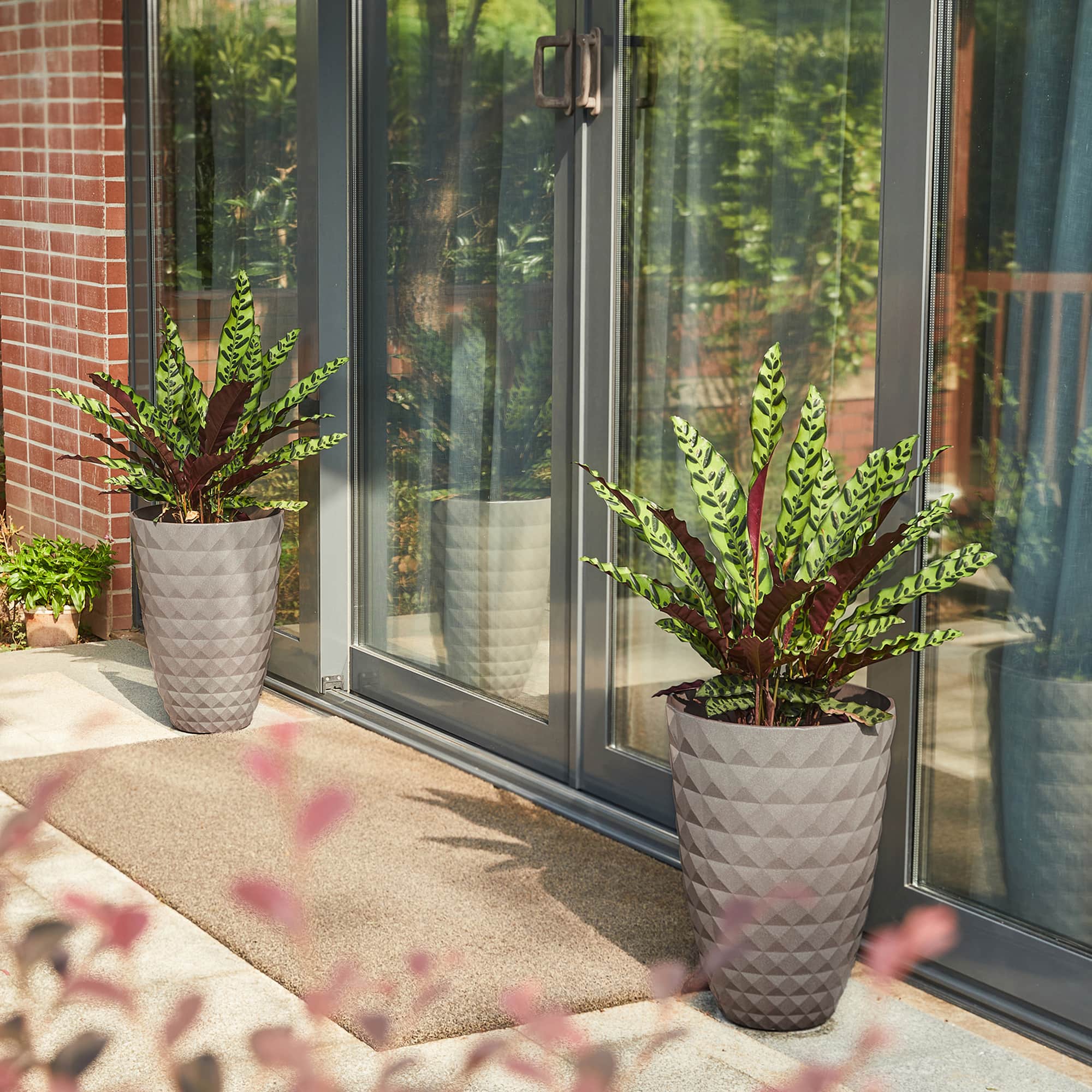 Glitzhome® 19.7" Eco-Friendly Oversized Faux Ceramic Pot Planters, 2ct.