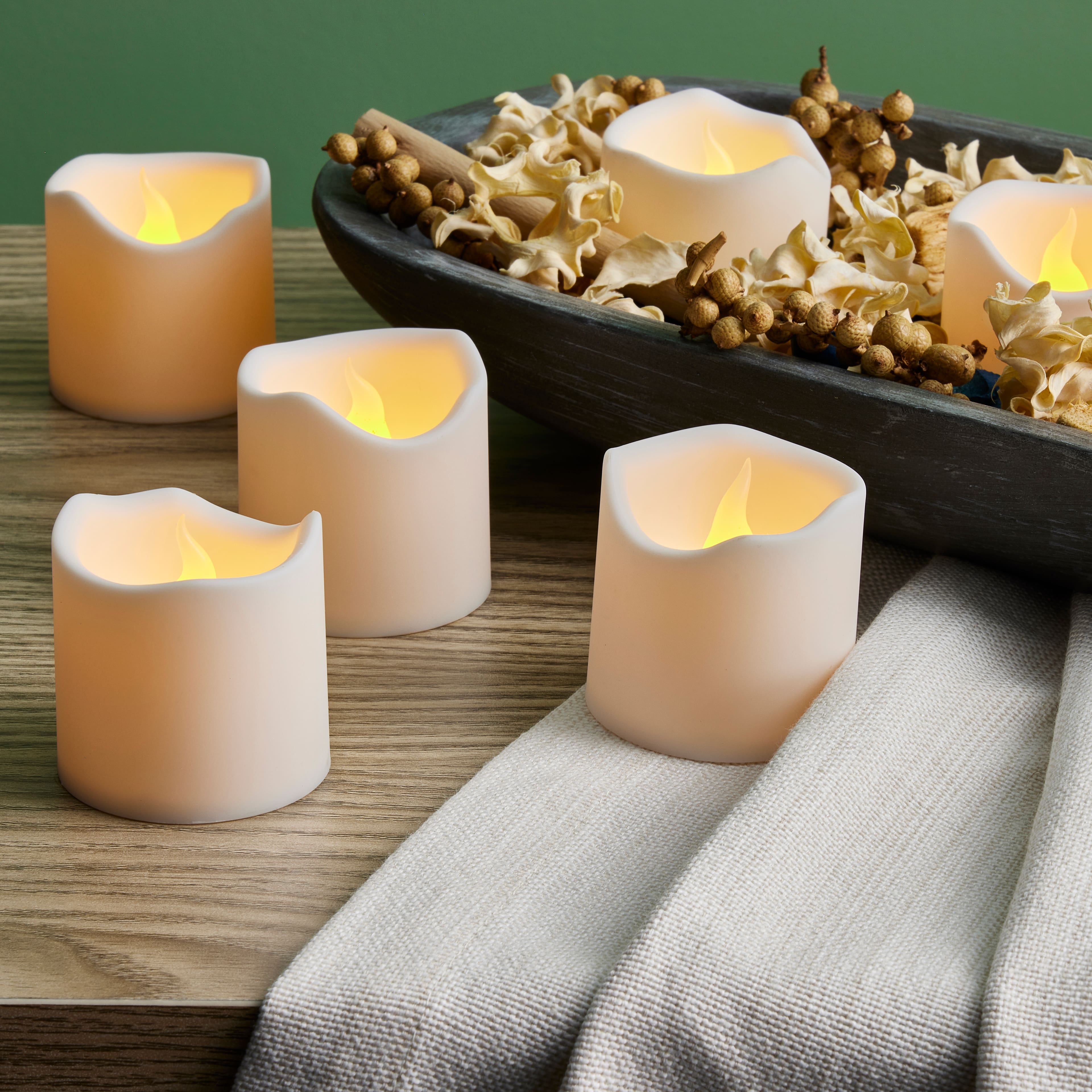 6 Packs: 8 ct. (48 total) Basic Elements™ White LED Votives by Ashland®