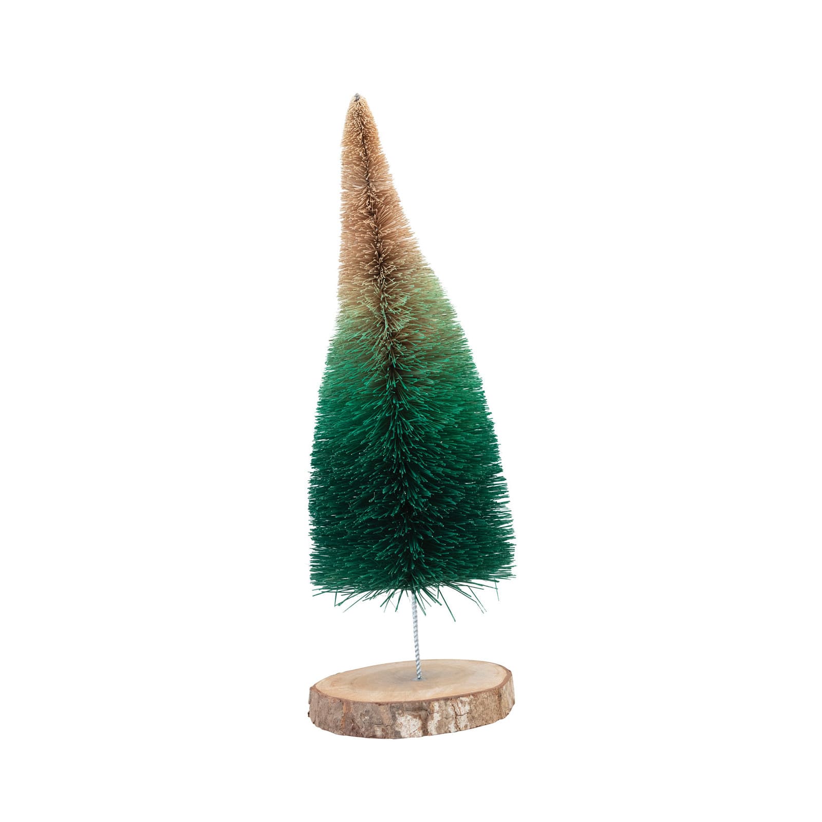 Hello Honey® Green Ombre Bottle Brush Tree with Wood Base