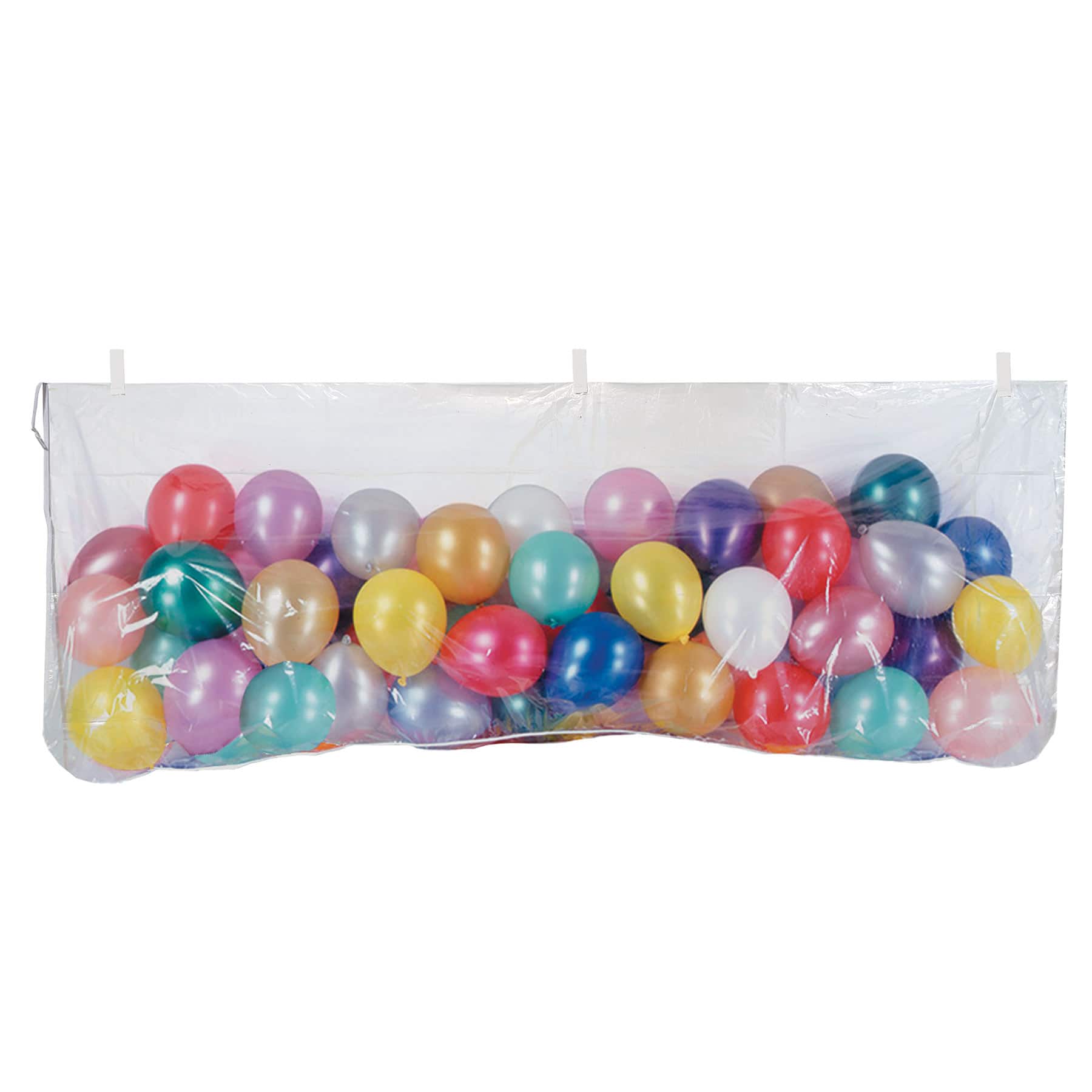 Beistle 36" x 80" Clear Plastic Balloon Bag with Balloons