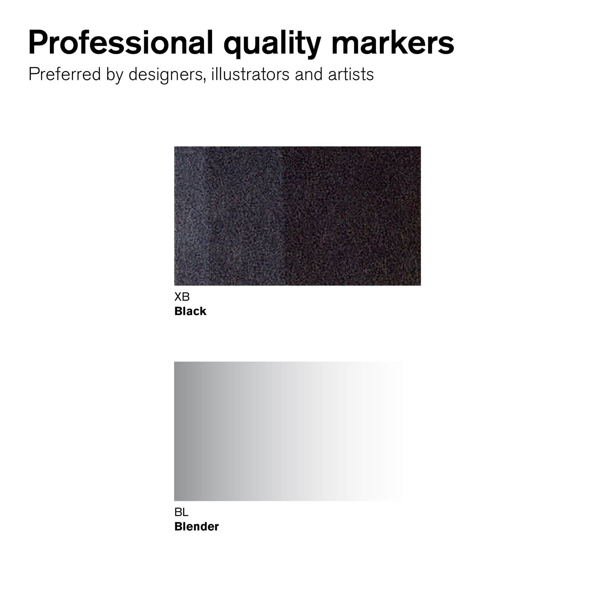 Winsor & Newton® ProMarker™ Black & Blender Marker Set