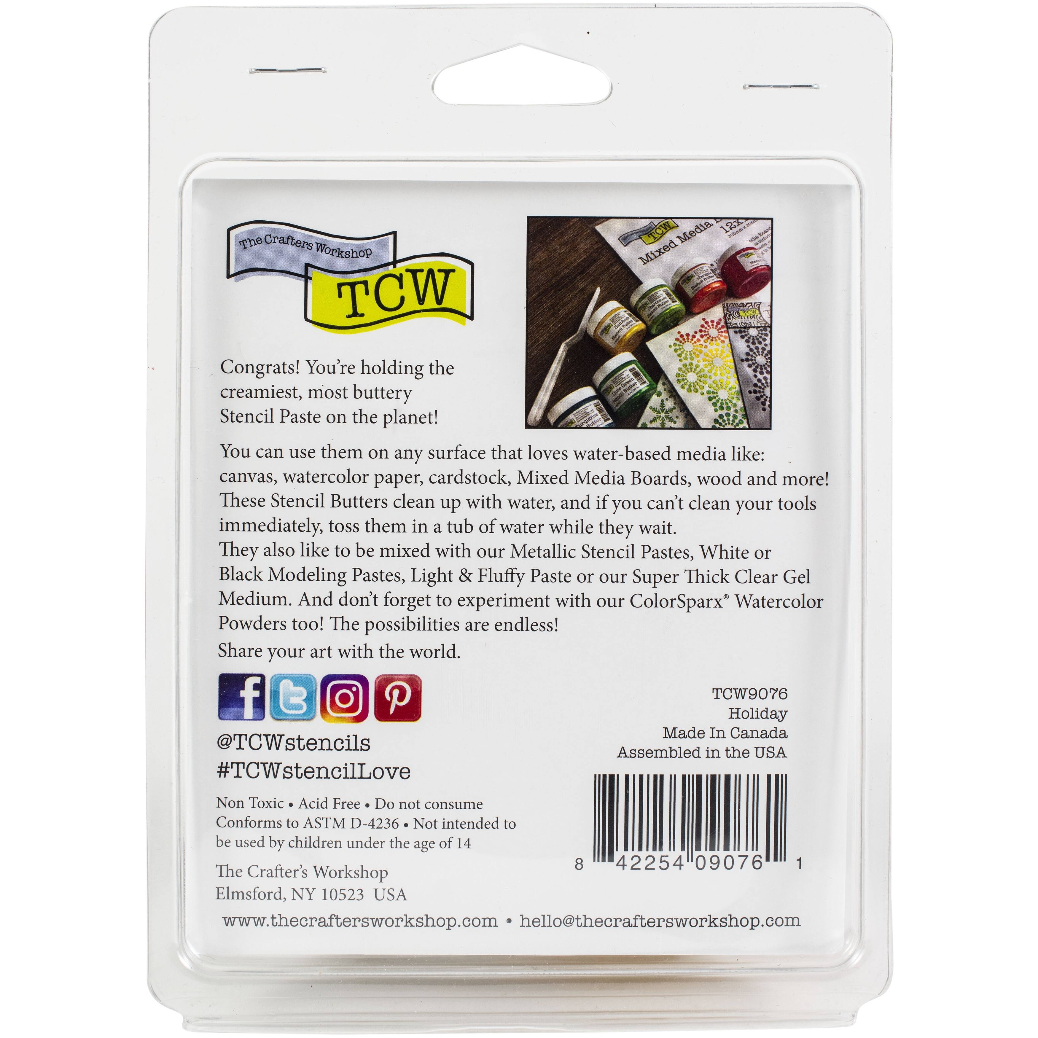 The Crafter's Workshop Holiday Stencil Butter Set