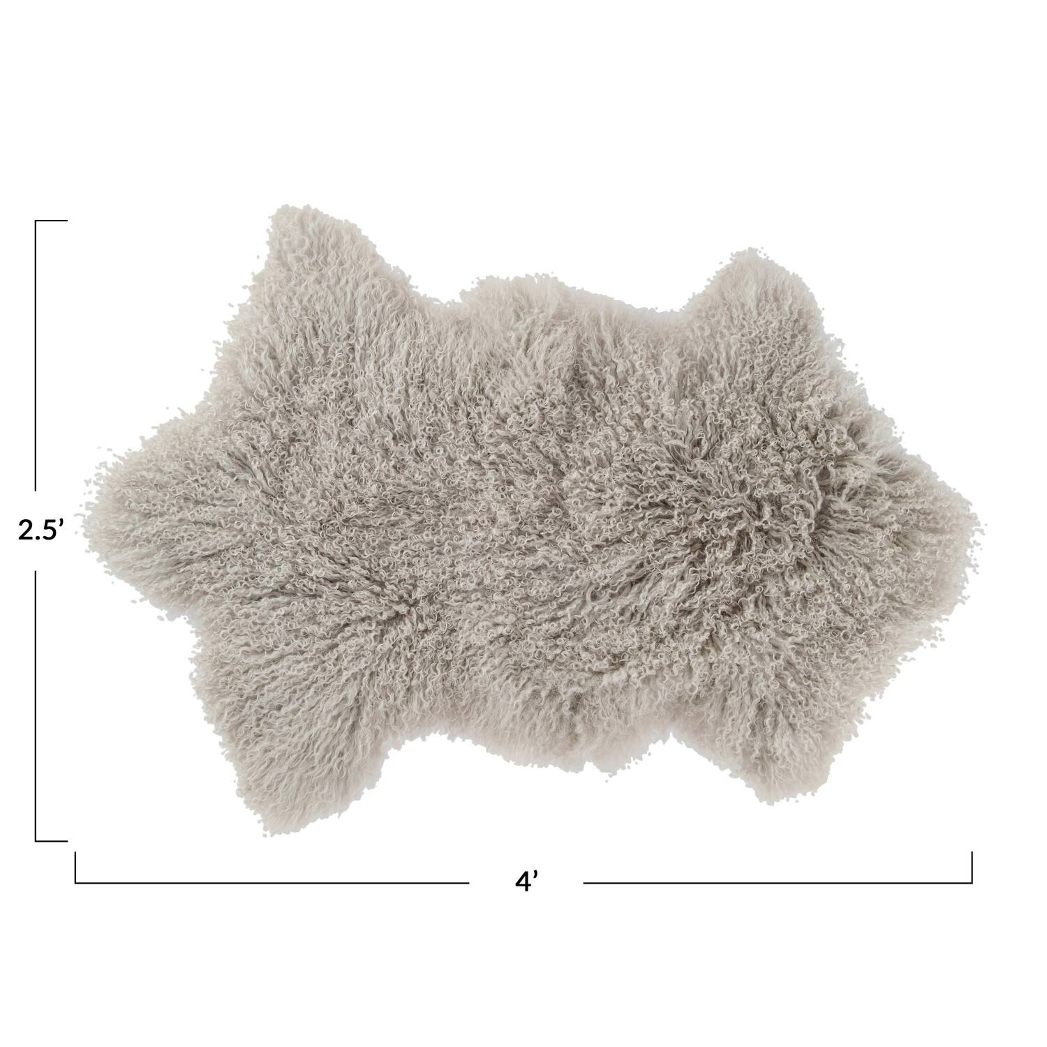 Hello Honey® 2.5ft. x 4ft. Tibetan Lamb Fur Rug