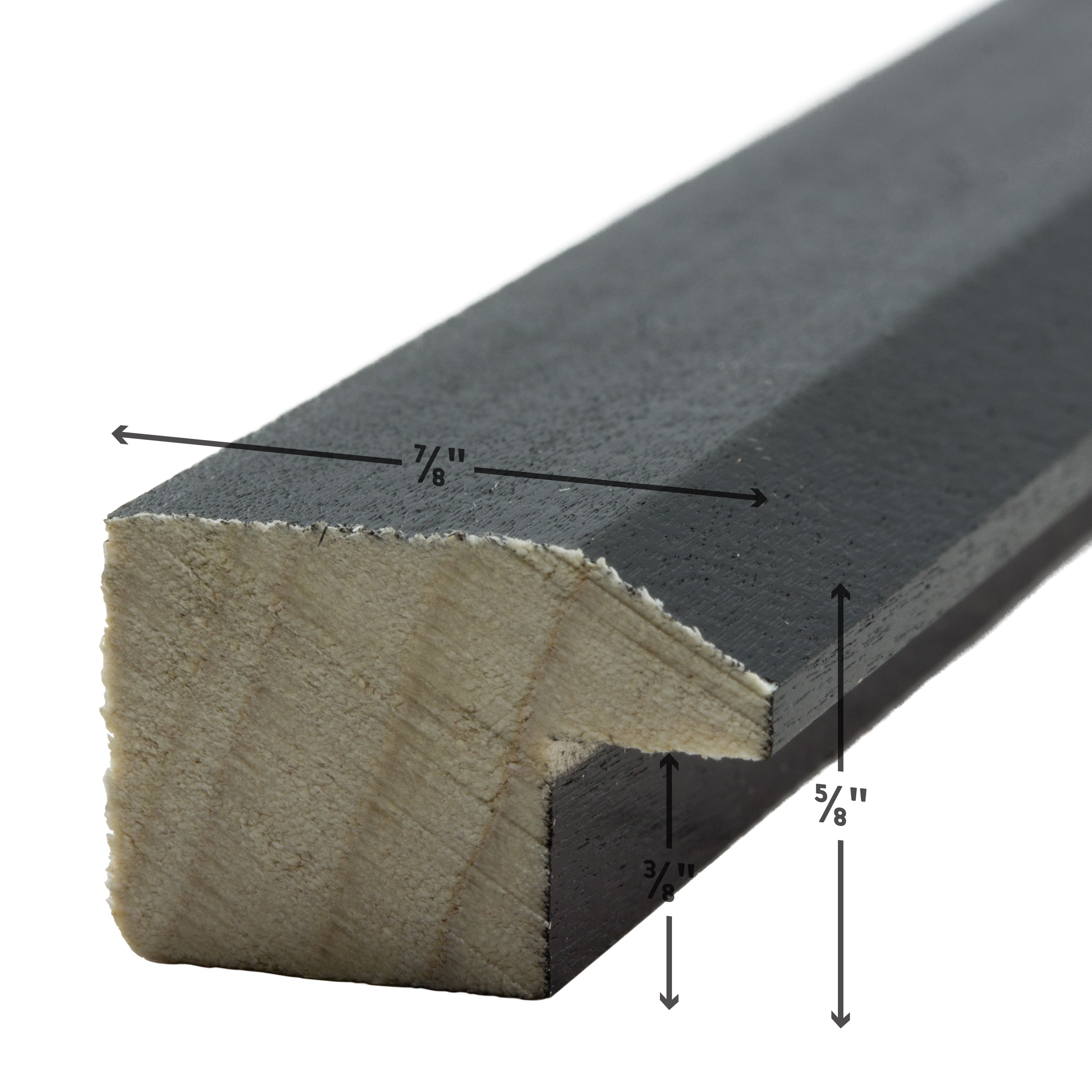 Craig Frames Economy Ebony Hardwood Picture Frame with Mat