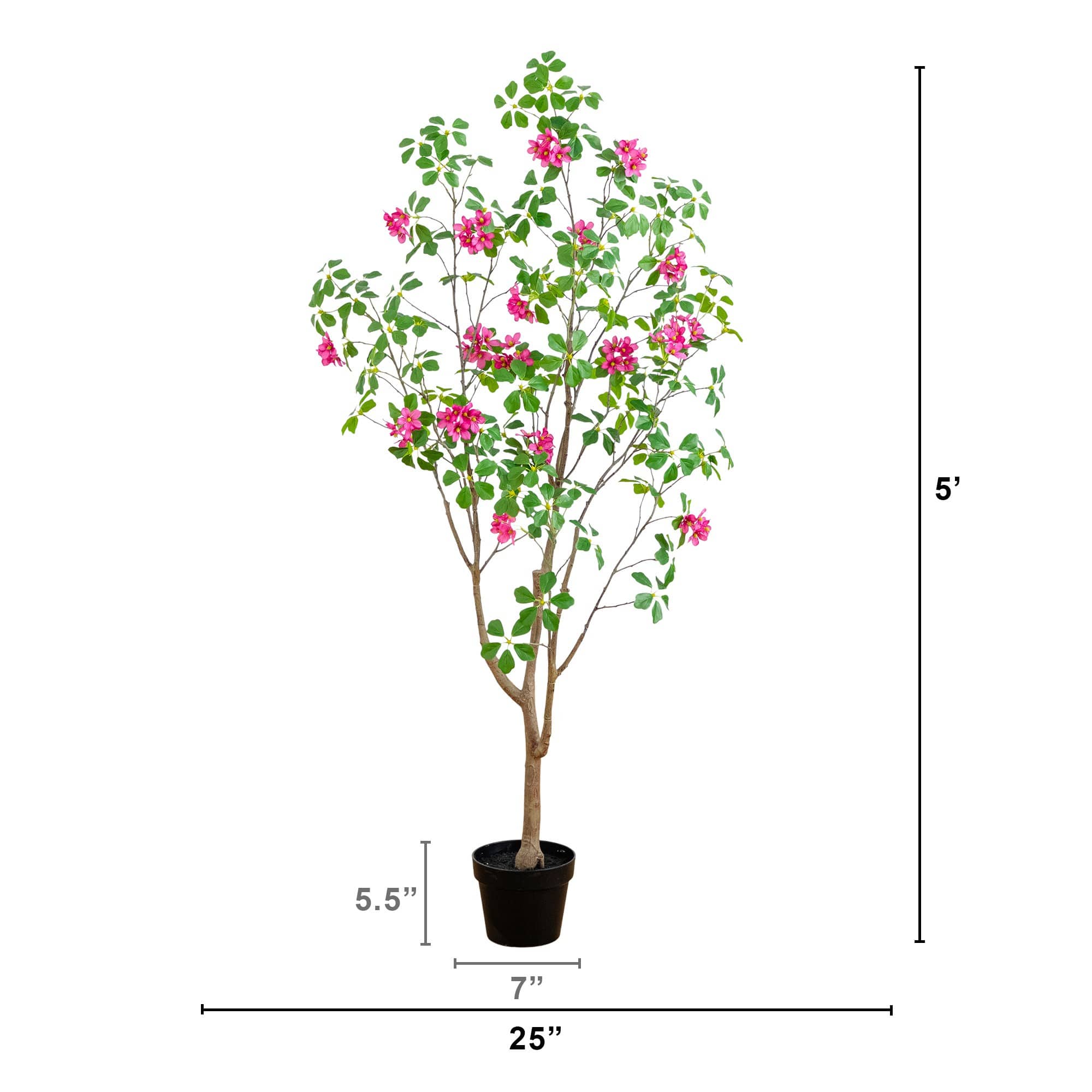 5ft. Artificial Dogwood Tree with Real Touch Leaves