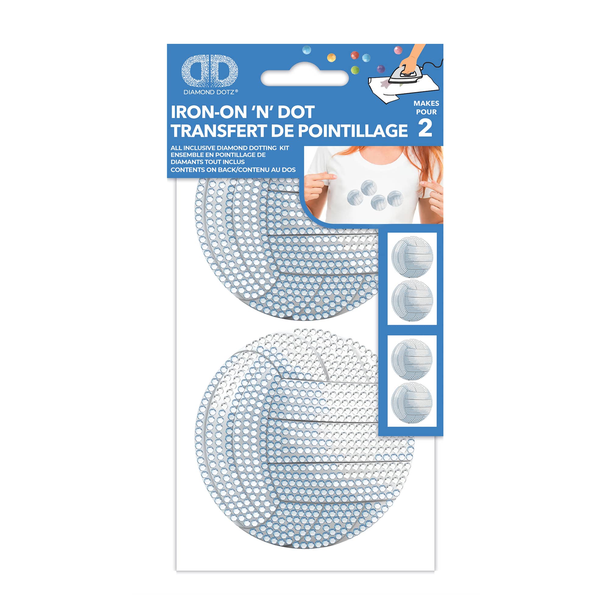 Diamond Dotz® Volleyball Iron-On 'n' Dot Kit