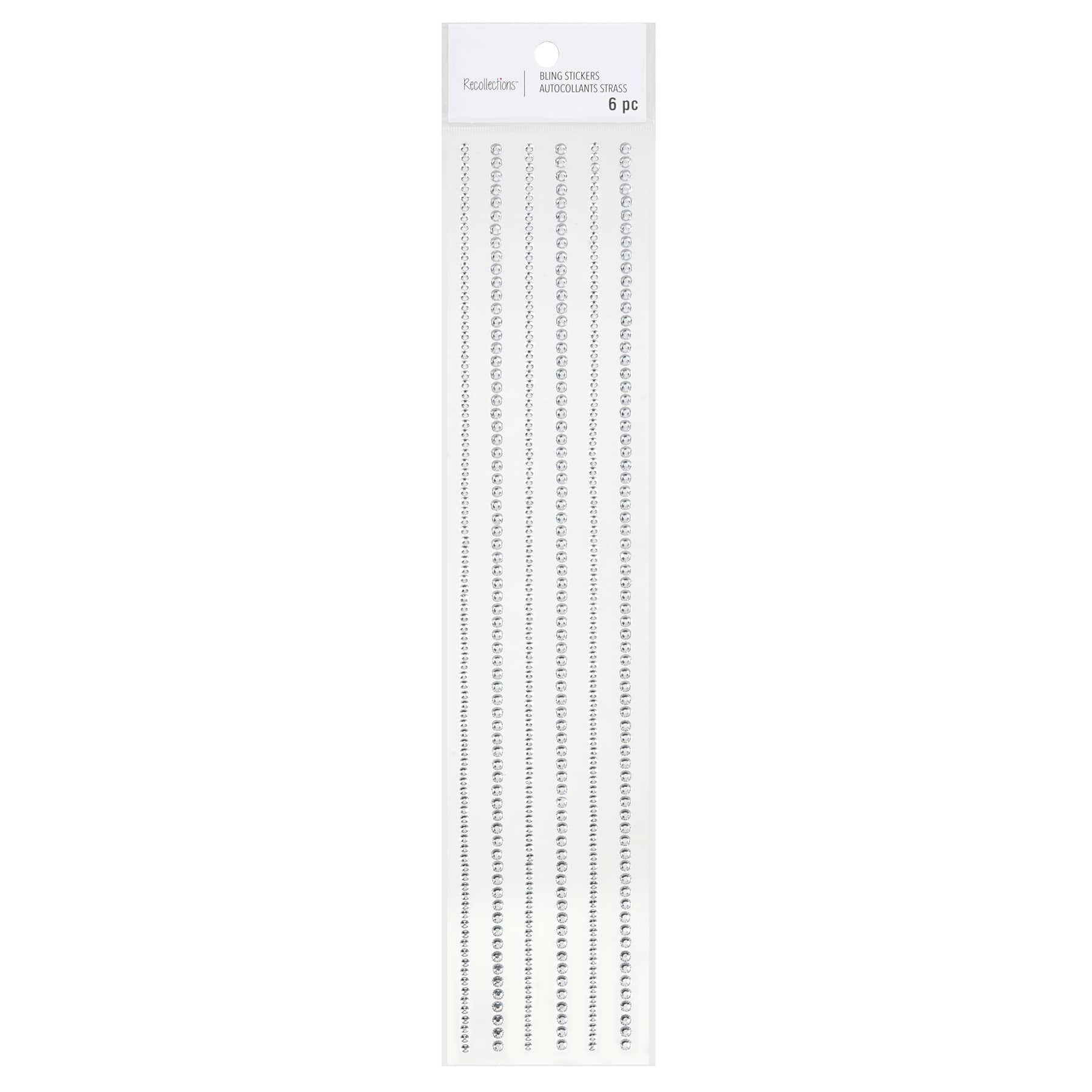 12 Packs: 6 ct. (72 total) Clear Rhinestone Borders by Recollections™