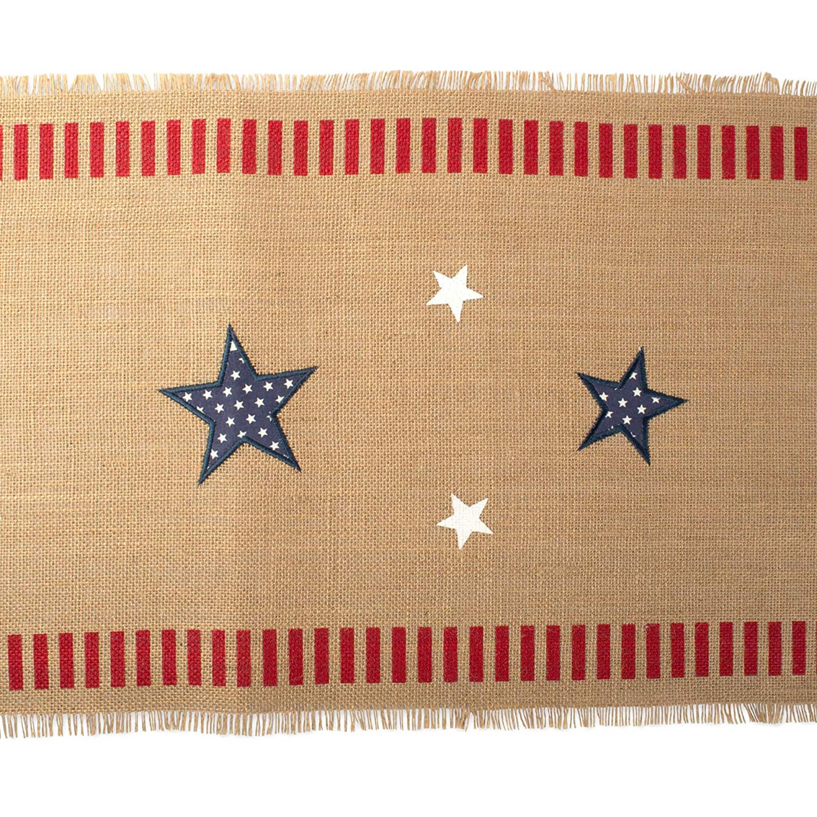 DII® 108" 4th of July Jute Table Runner
